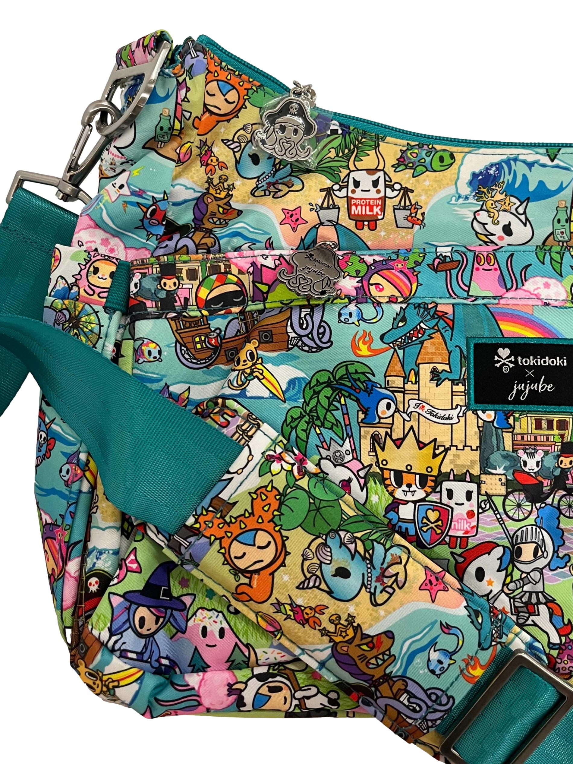 Multi-Colour Printed Crossbody Bag