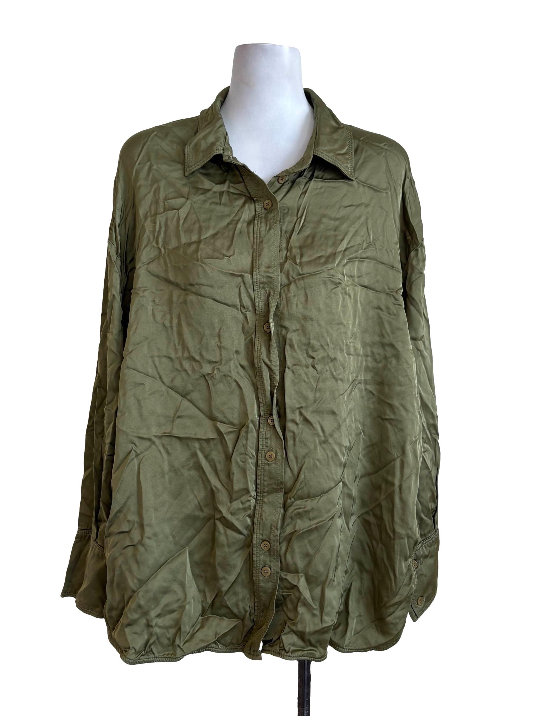 Pickle Satin Button Up Shirt