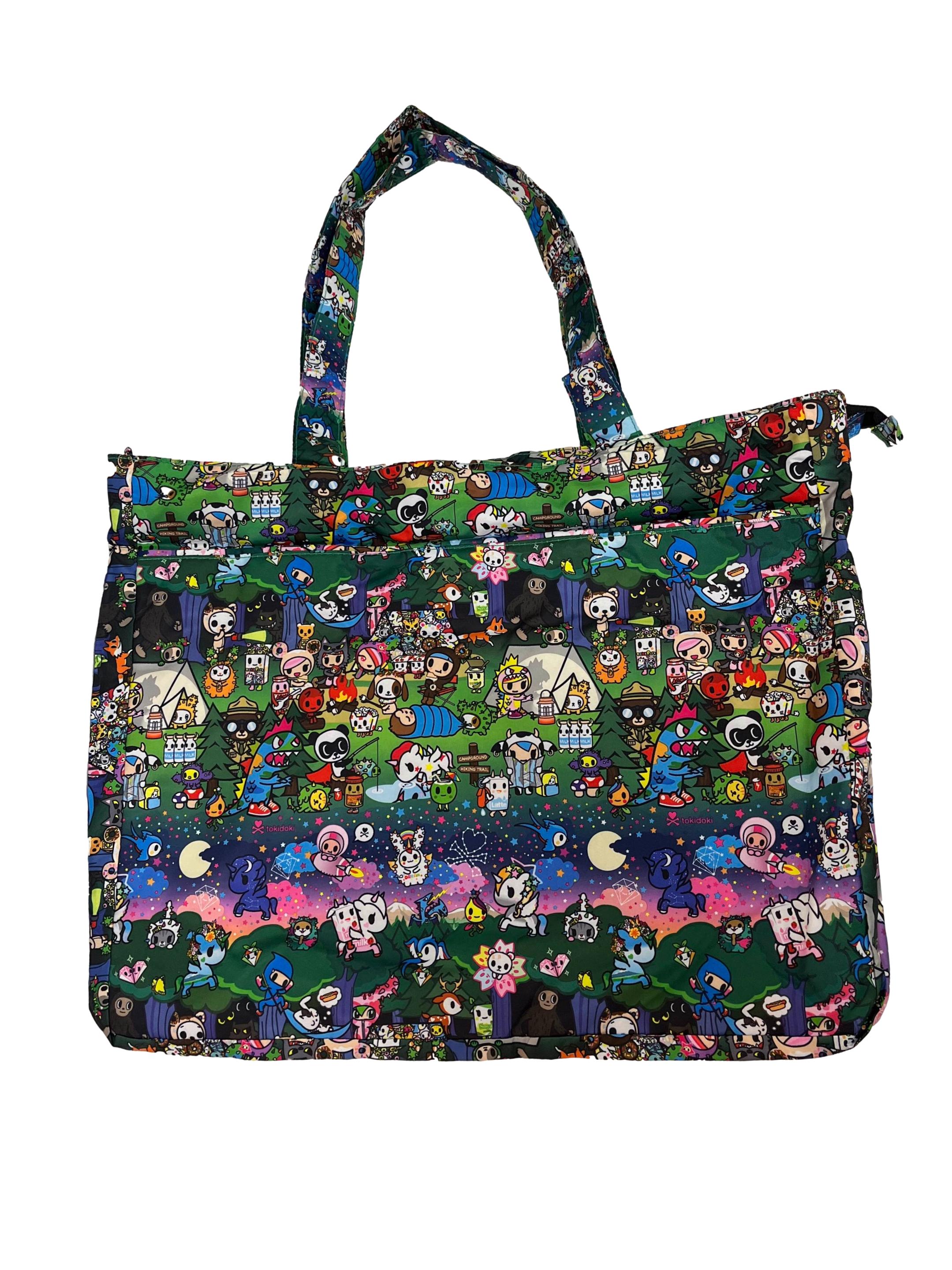 Multi-Colour Printed Large Tote Bag