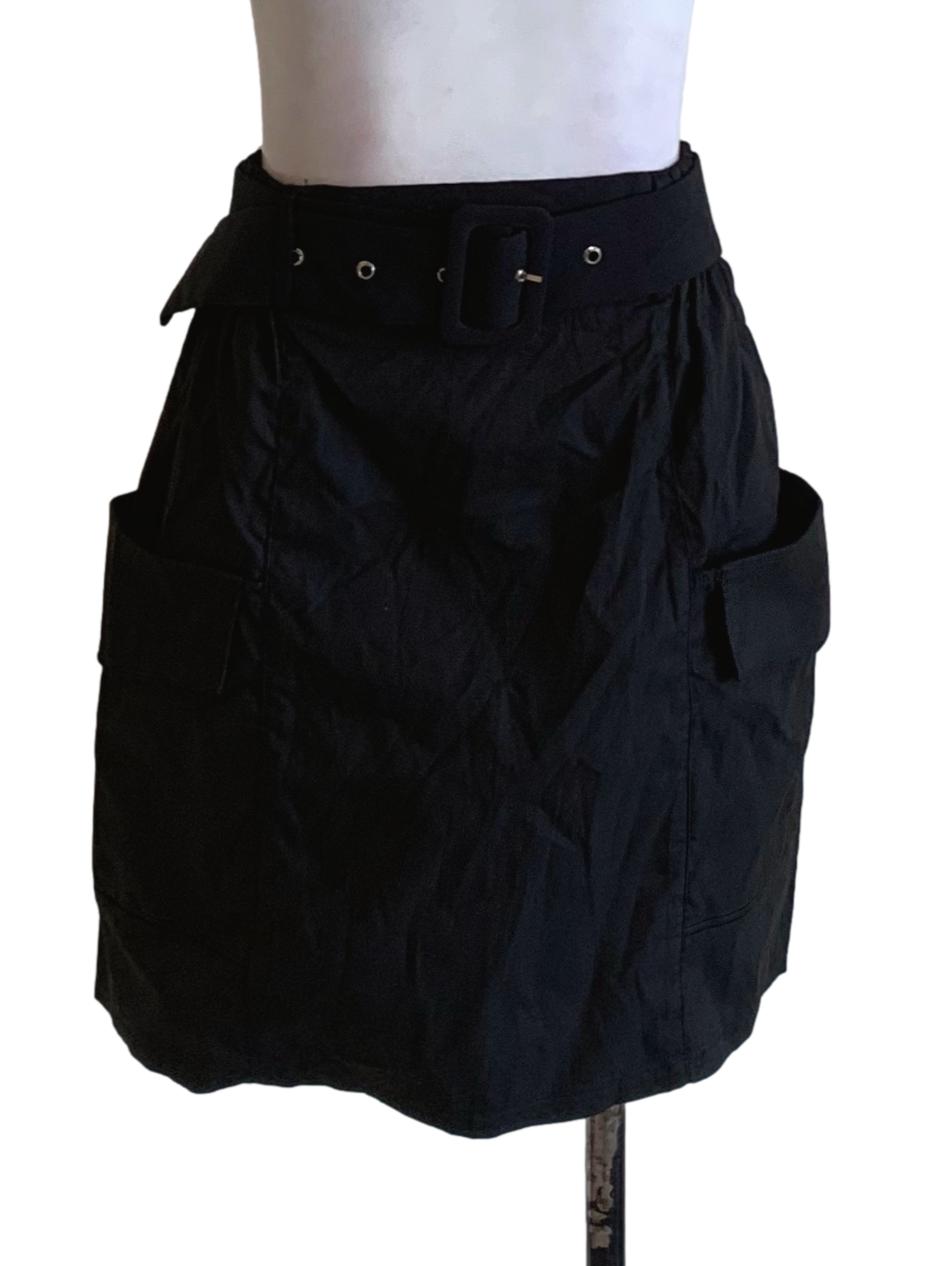 Black High-Waisted Mini Skirt