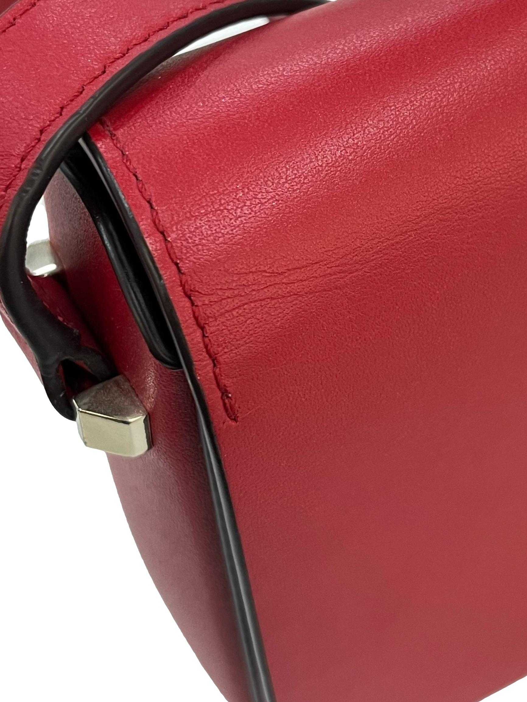 Red Spade Buckle Crossbody Bag