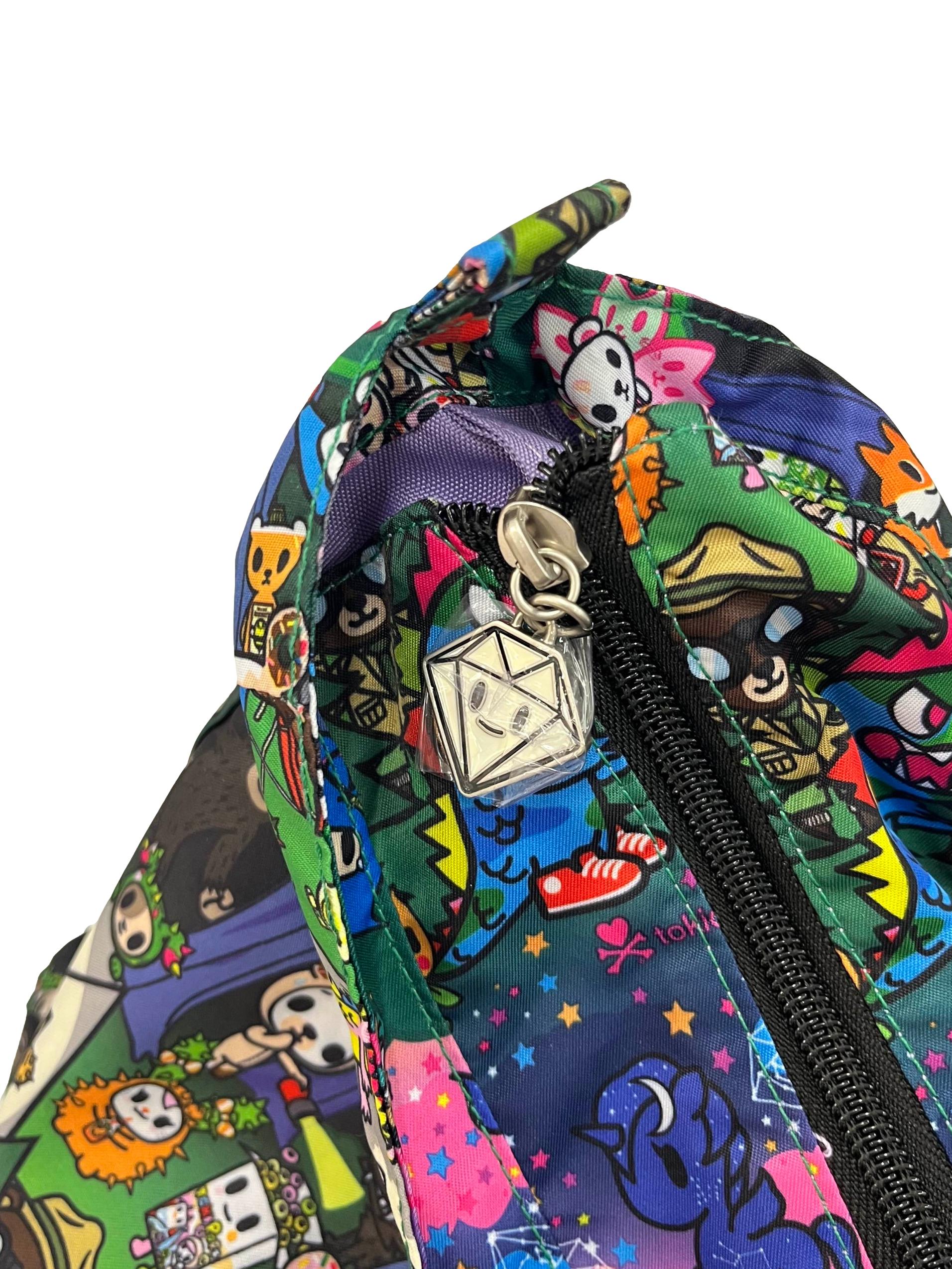 Multi-Colour Printed Large Tote Bag