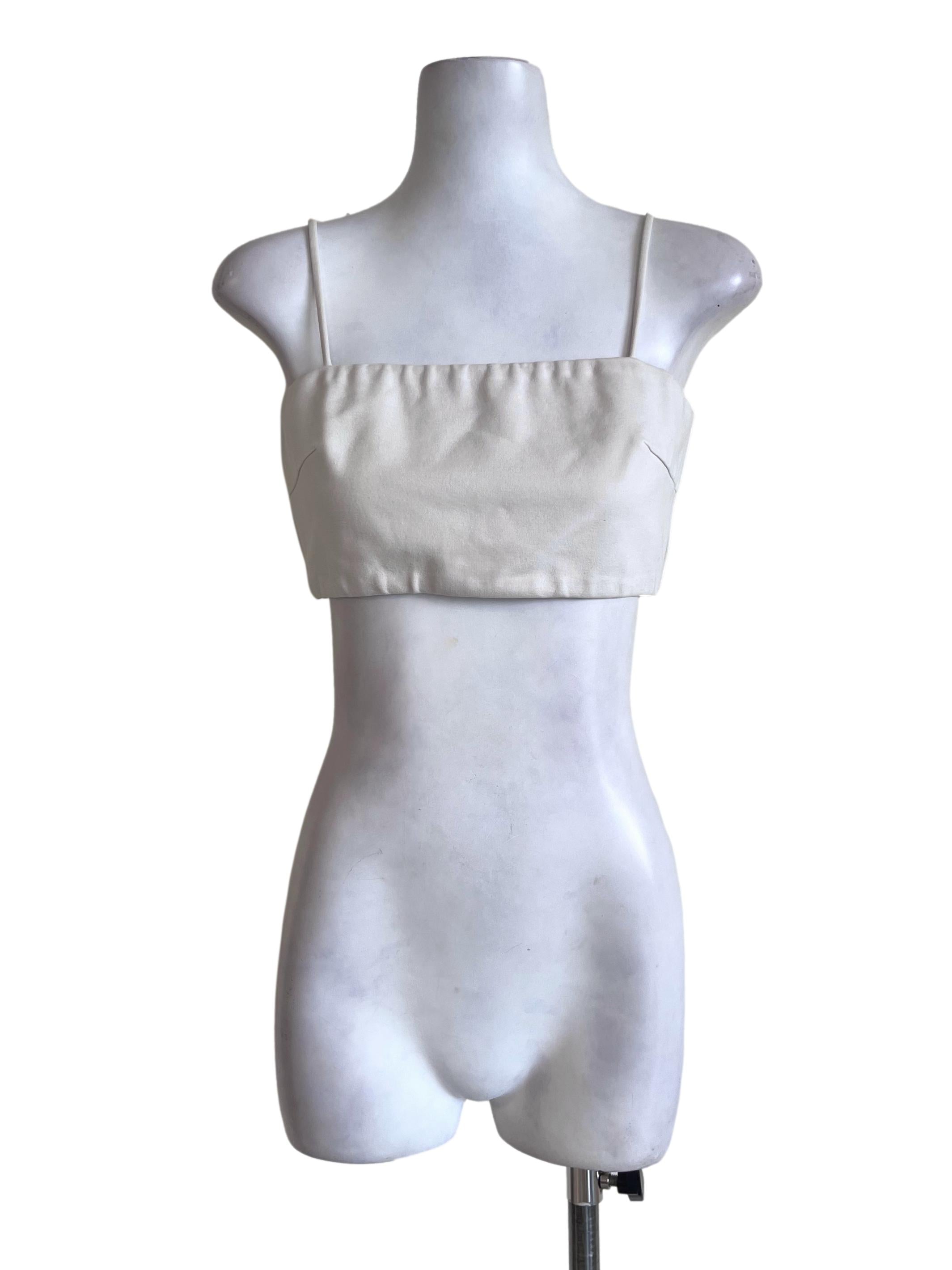 White Crop Top LB