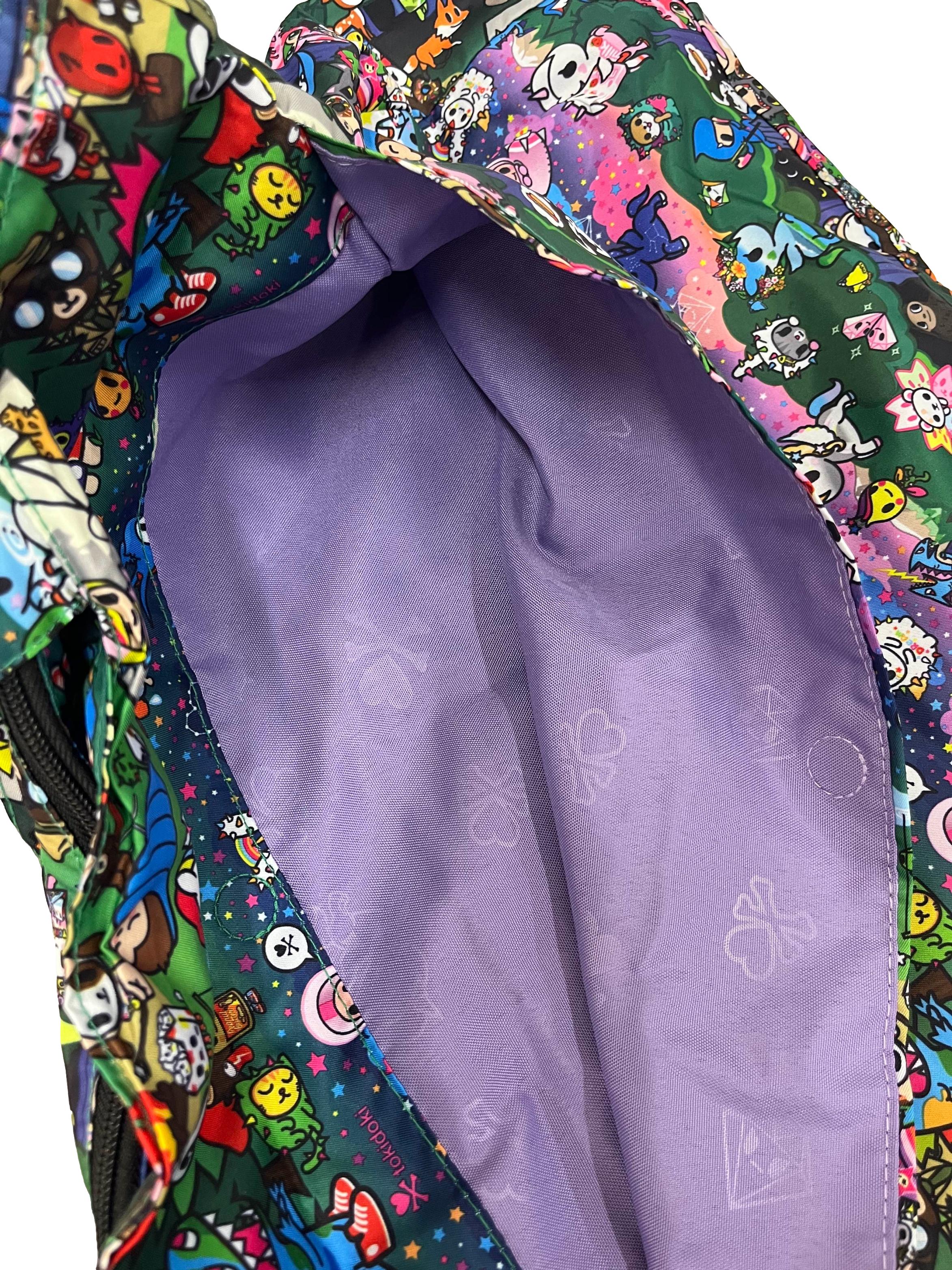 Multi-Colour Printed Large Tote Bag