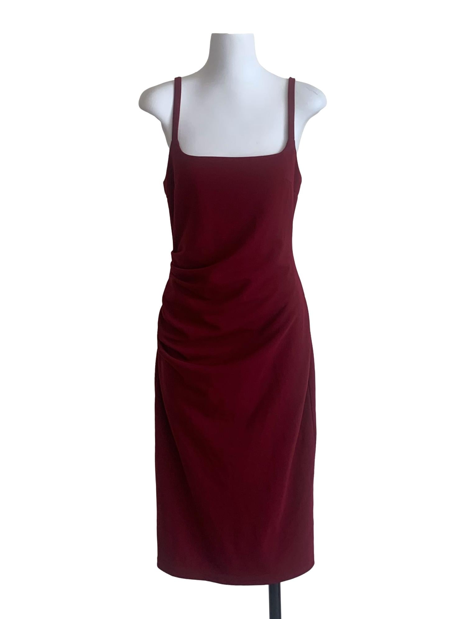 Jam Red Square Neck Dress
