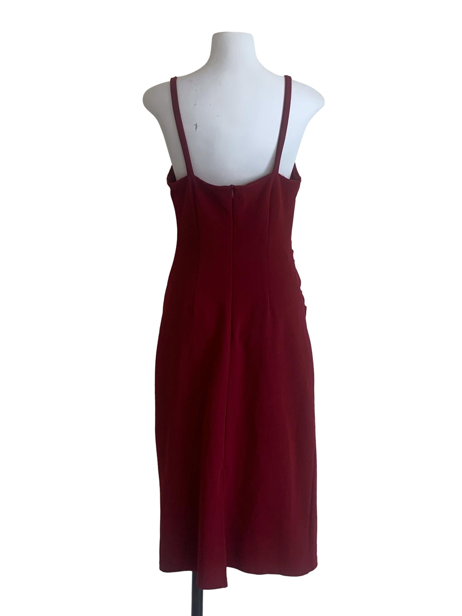 Jam Red Square Neck Dress