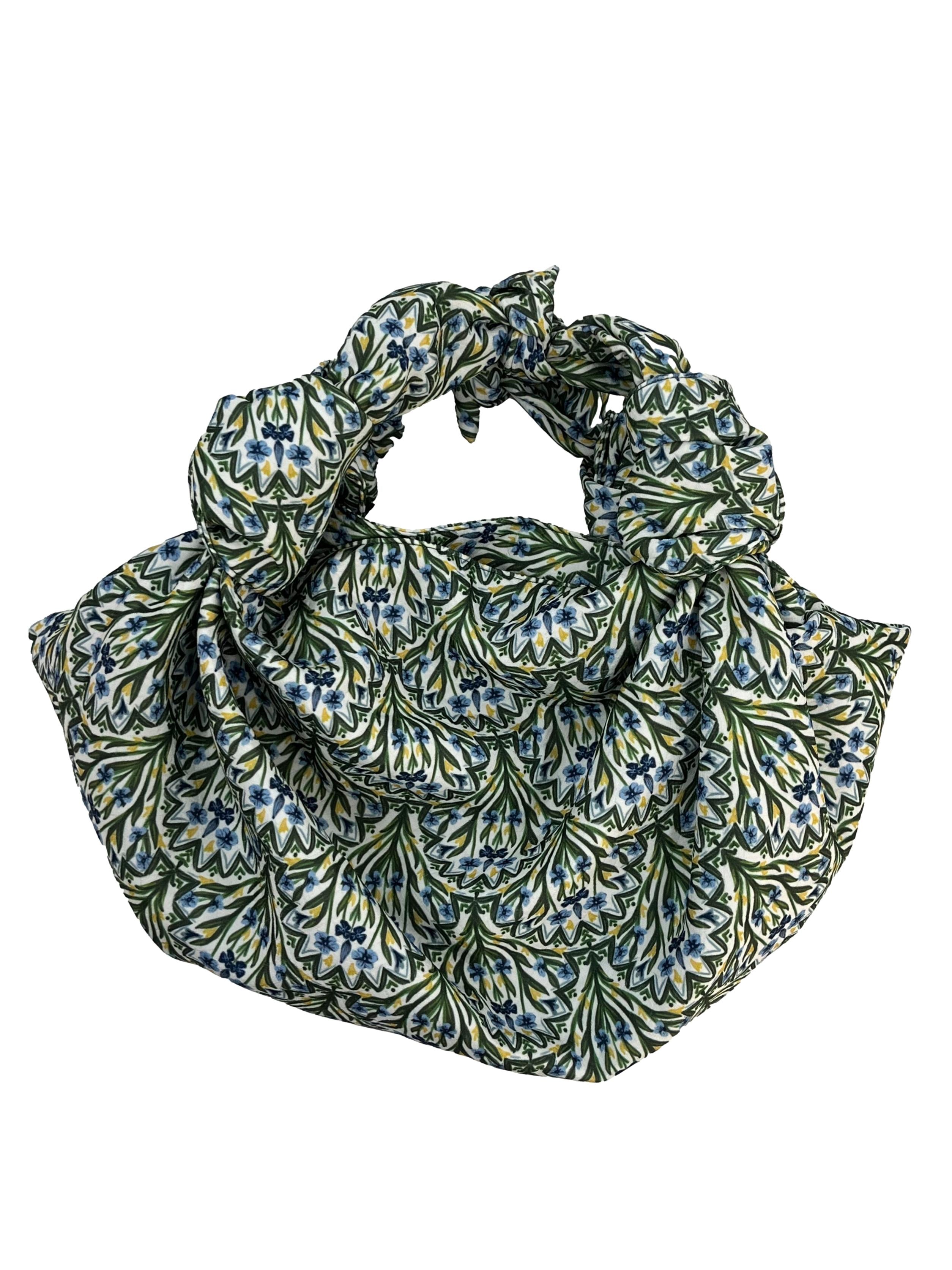 Green Floral Handbag