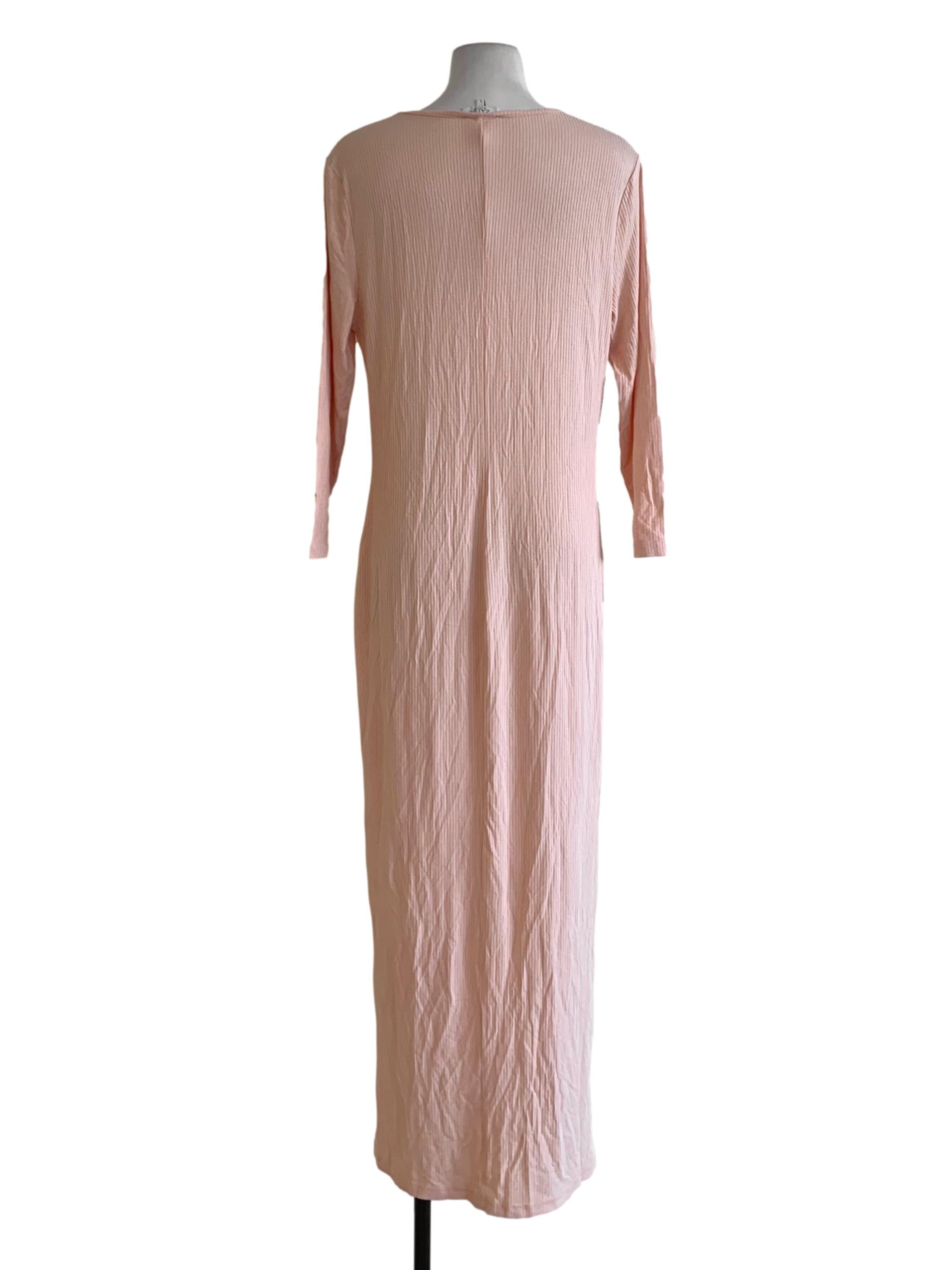 Peach Bengal Stripe Empire Dress