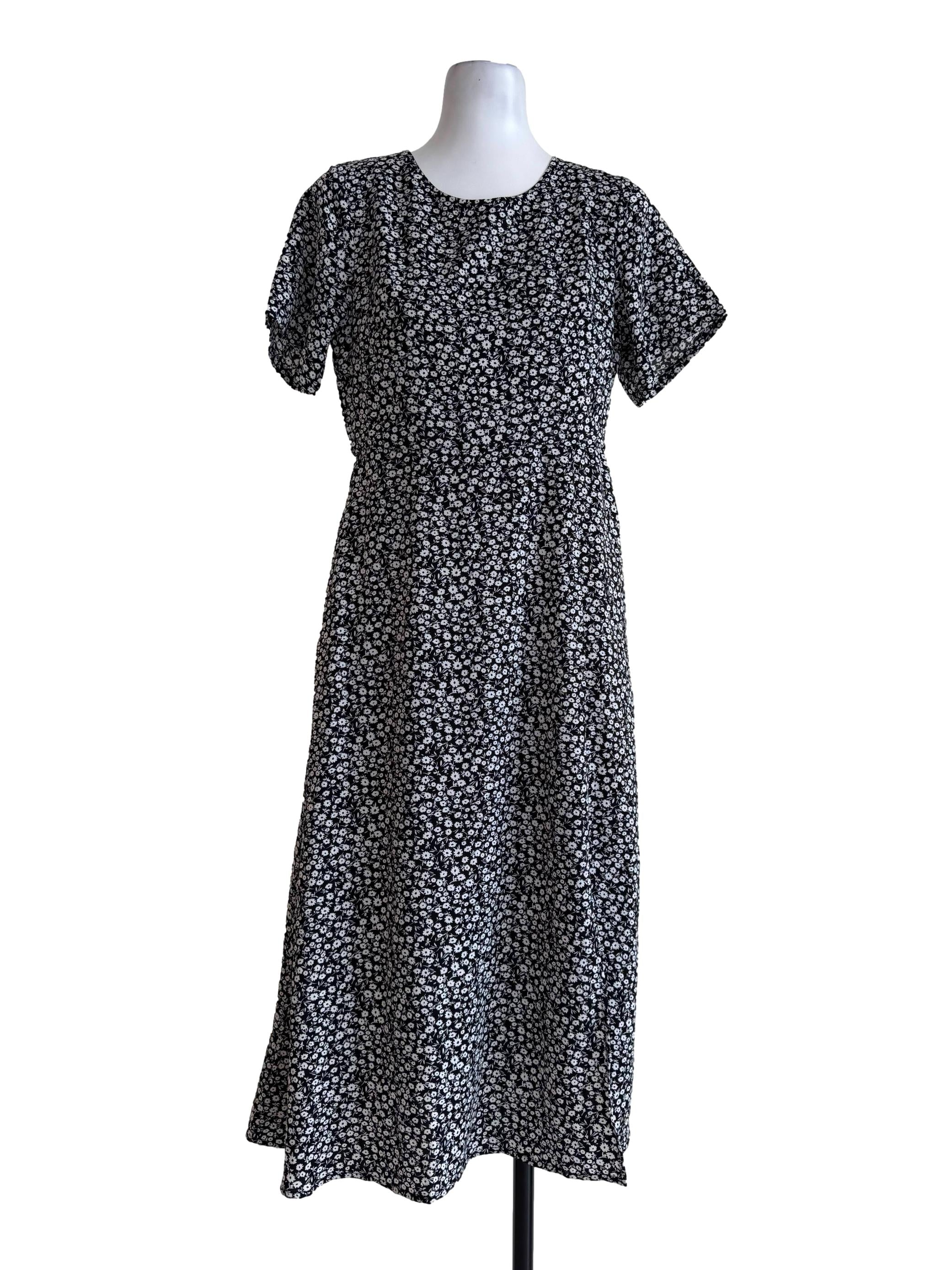 Moonlight With Prints Round Neck Dress