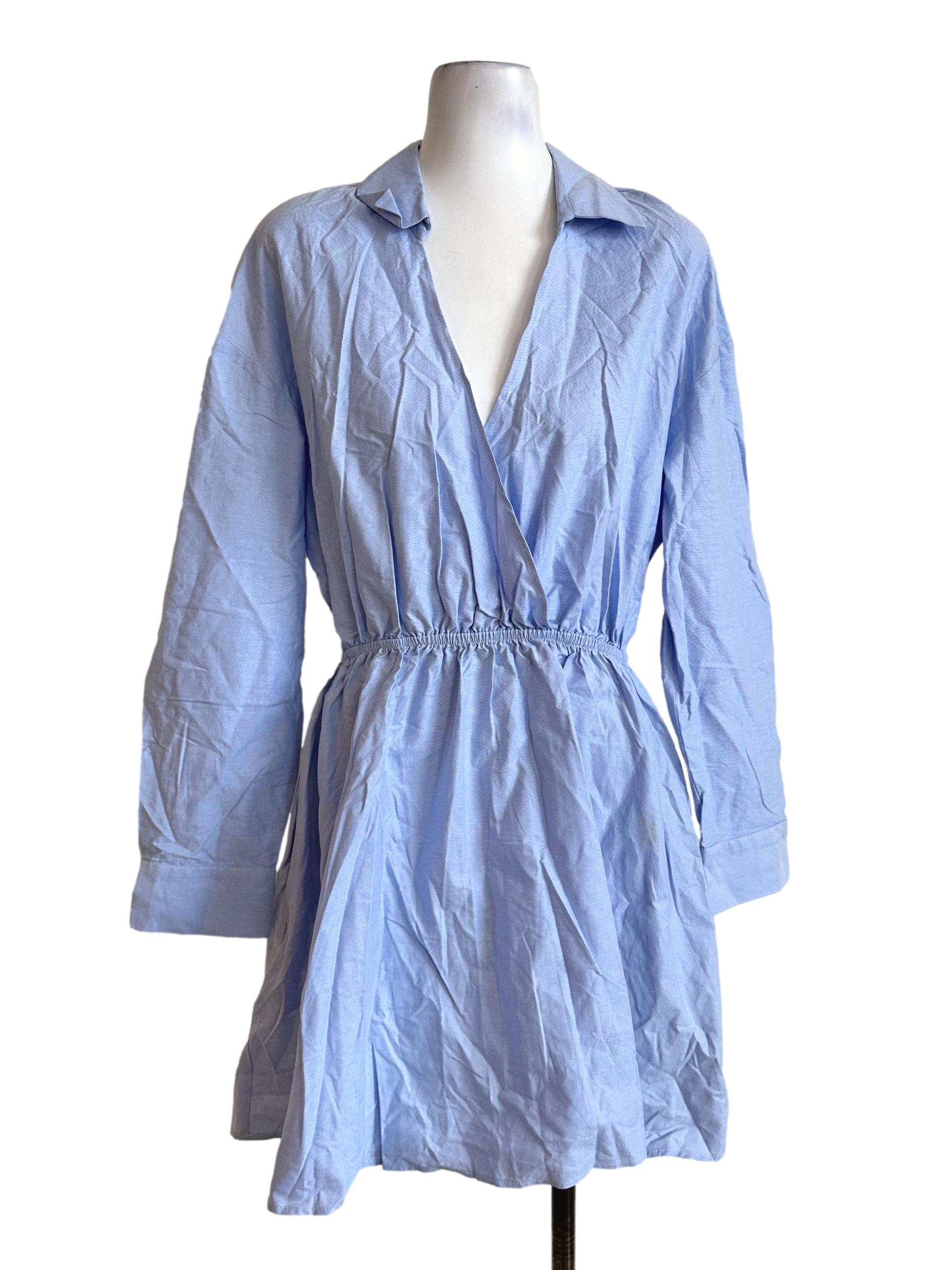 Blue Collar Shirt Dress