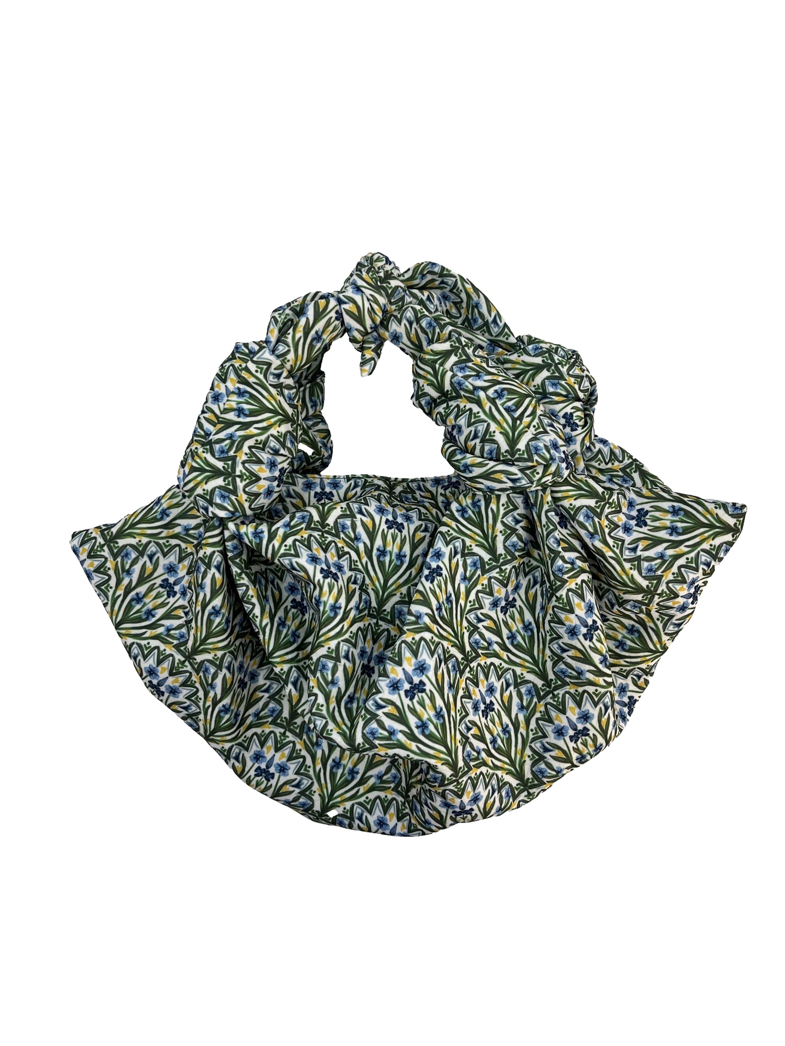 Green Floral Handbag