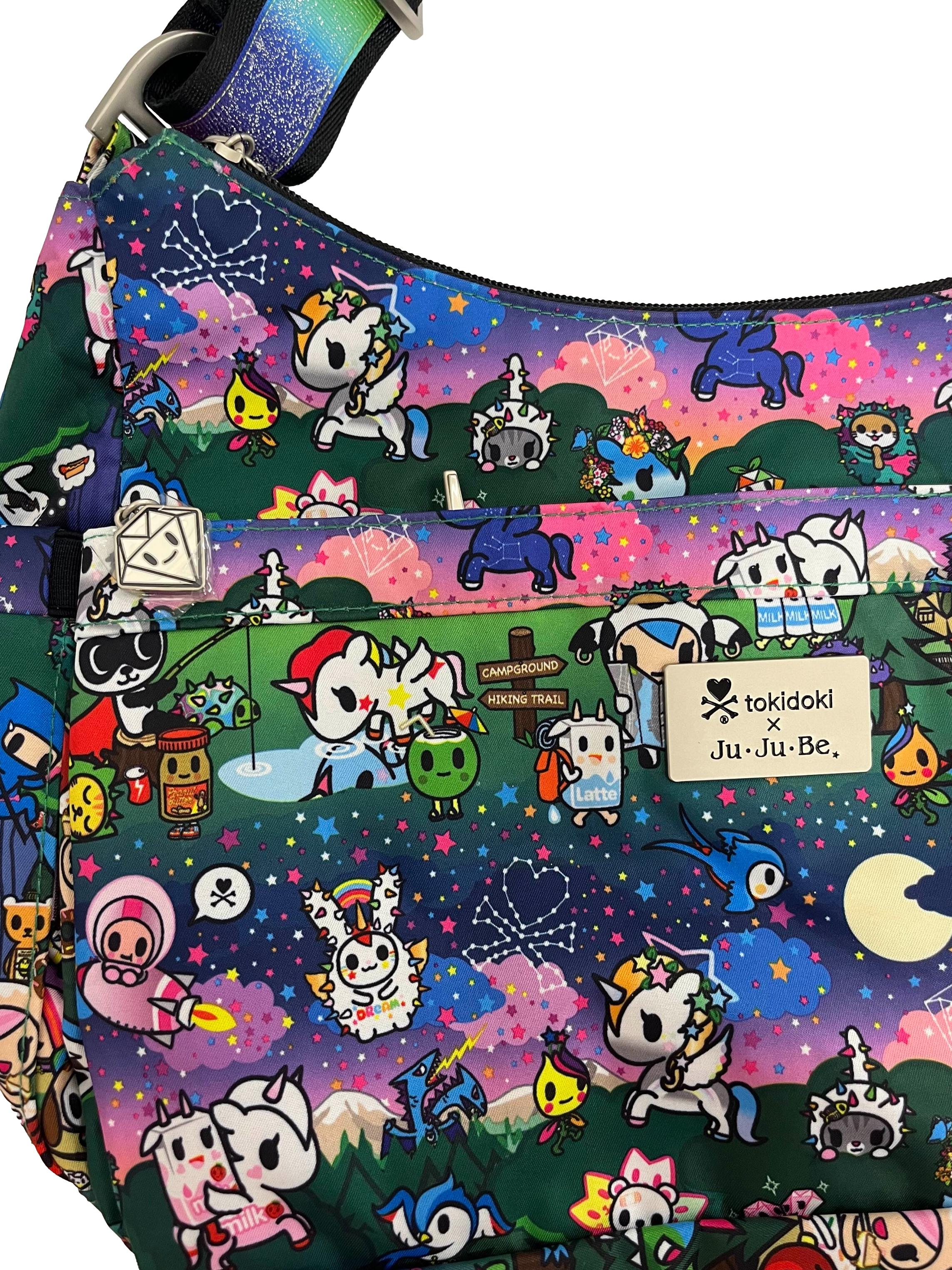 Multi-Colour Printed Crossbody Bag