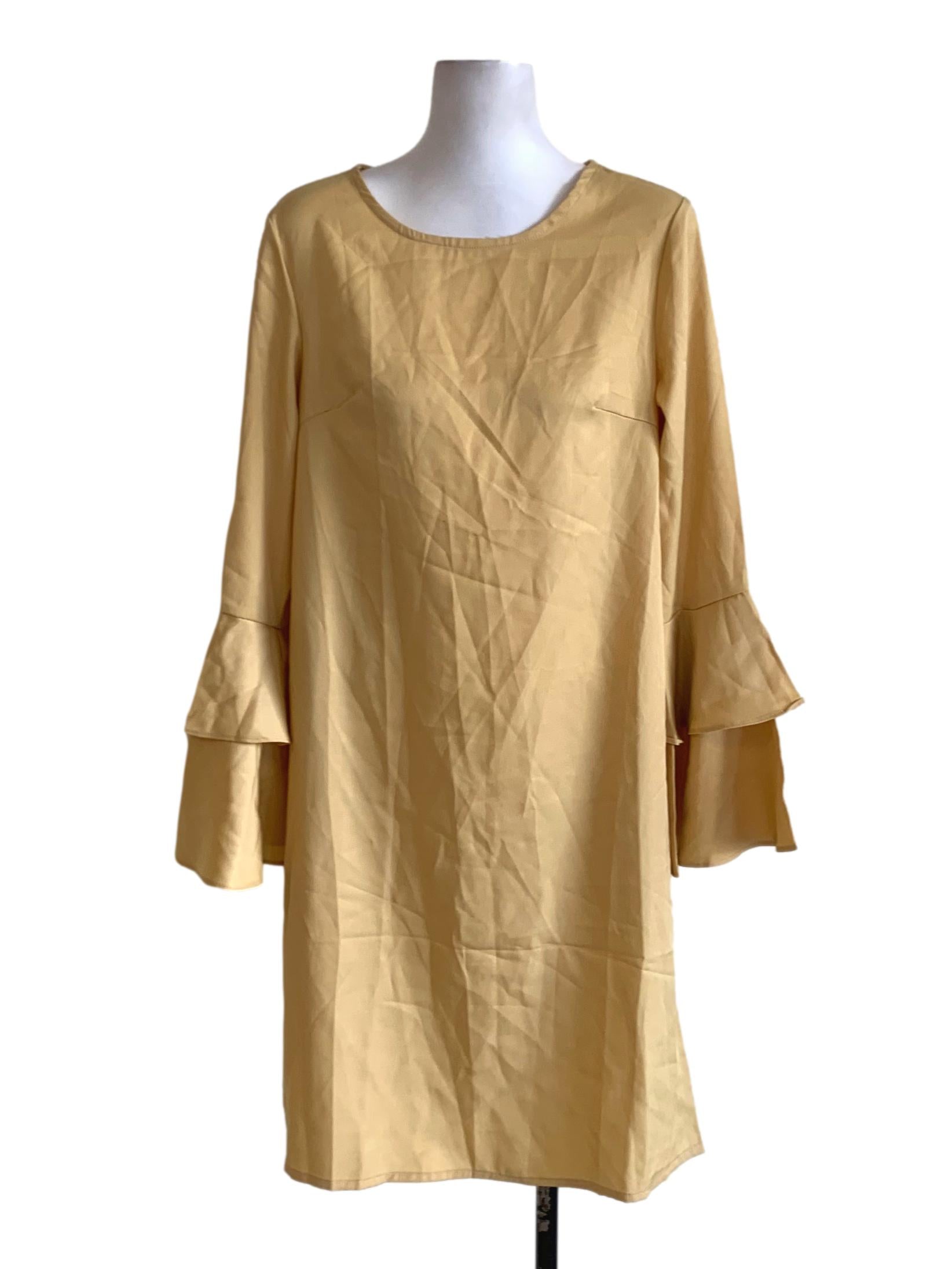 Tuscan Sun Bateau Neckline Empire Dress