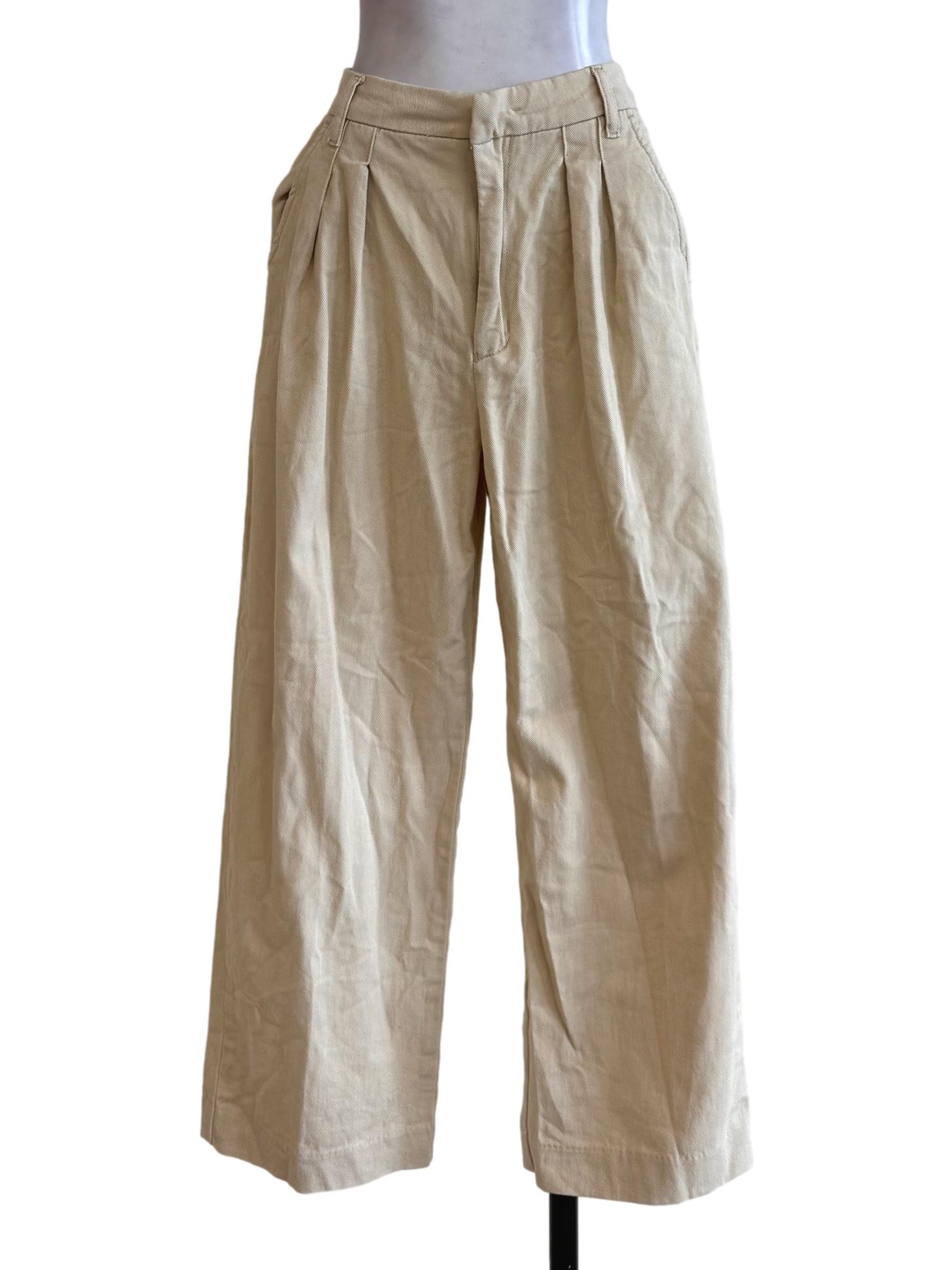 Pale Carnation Yellow Straight Cut Long Pants LB