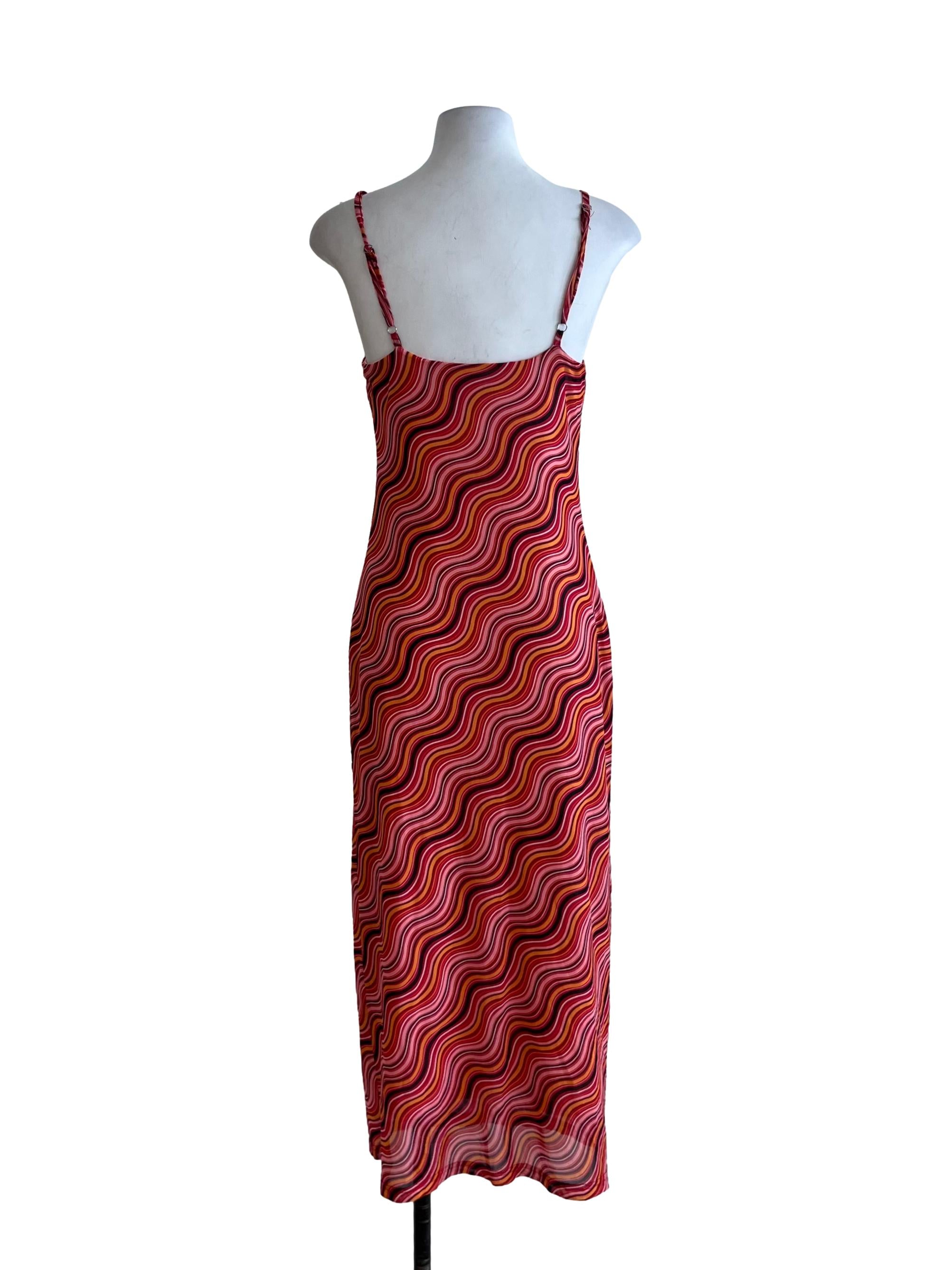 Red Abstract Bodycon Dress