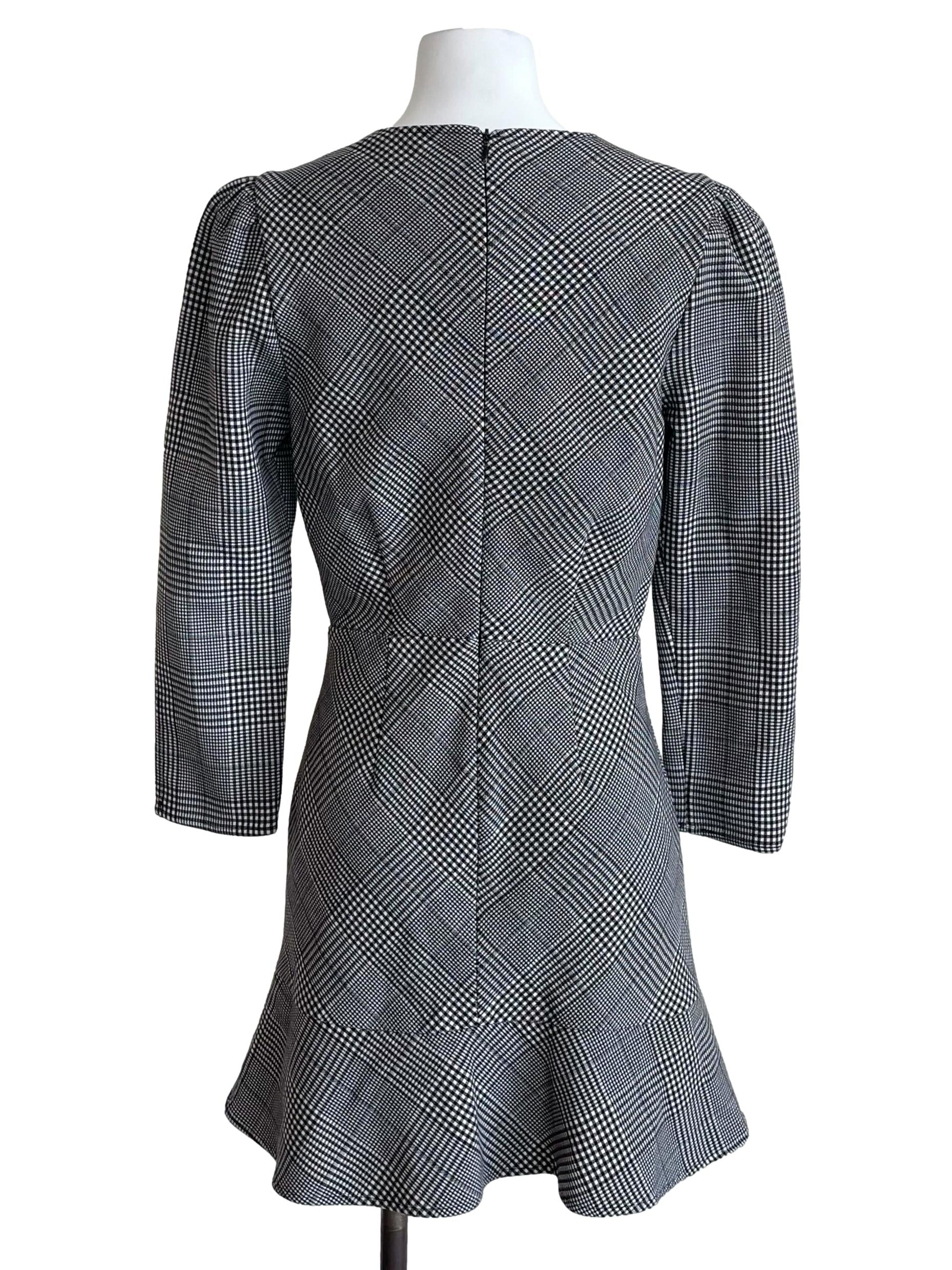 Black & White Checks Flip Dress