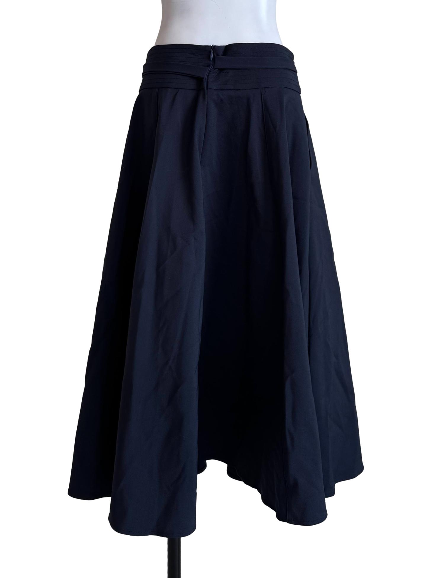 Navy Blue Circle Skirt