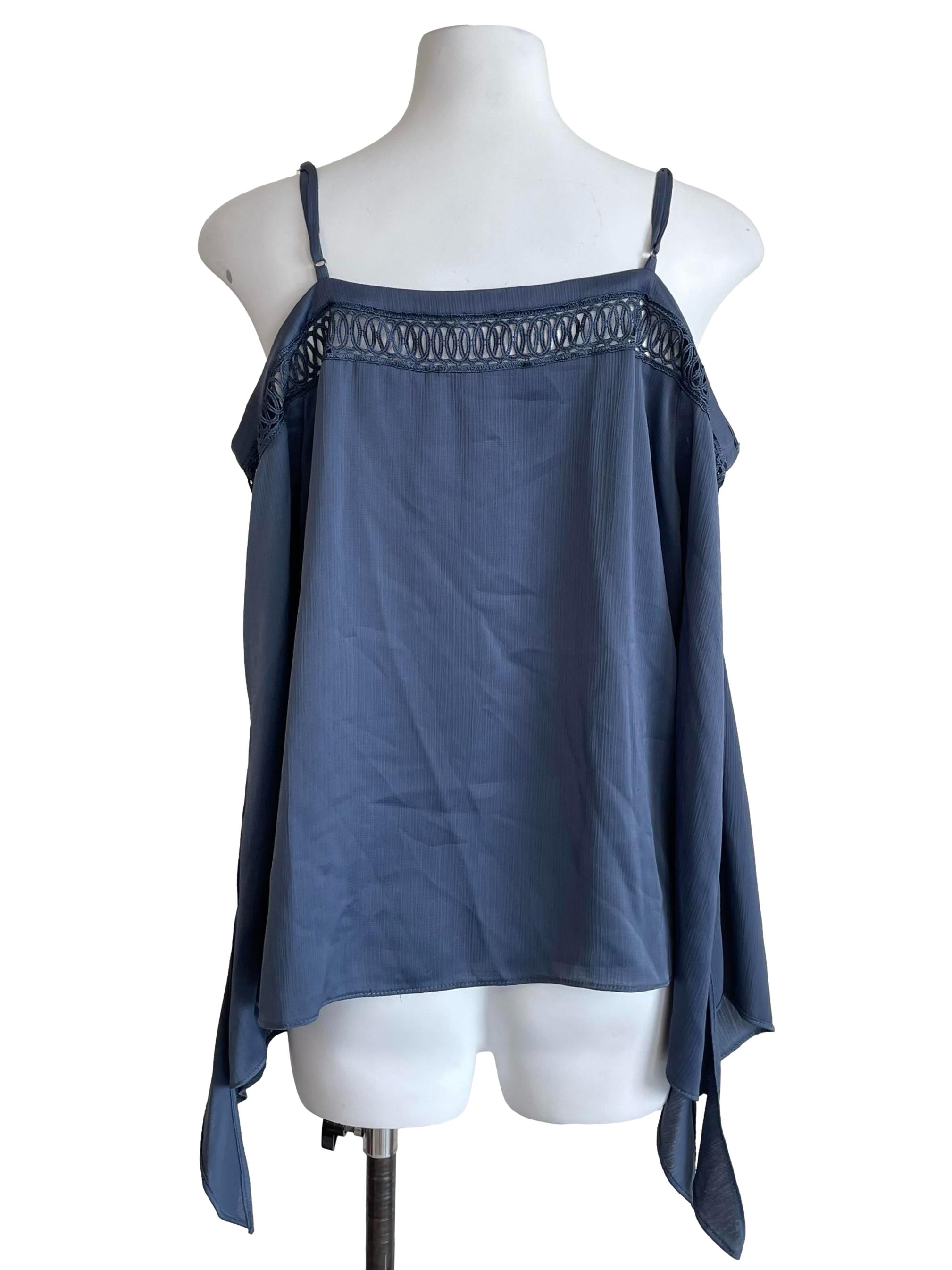 Stone Ethnic Slit Sleeves Off Shoulder Top
