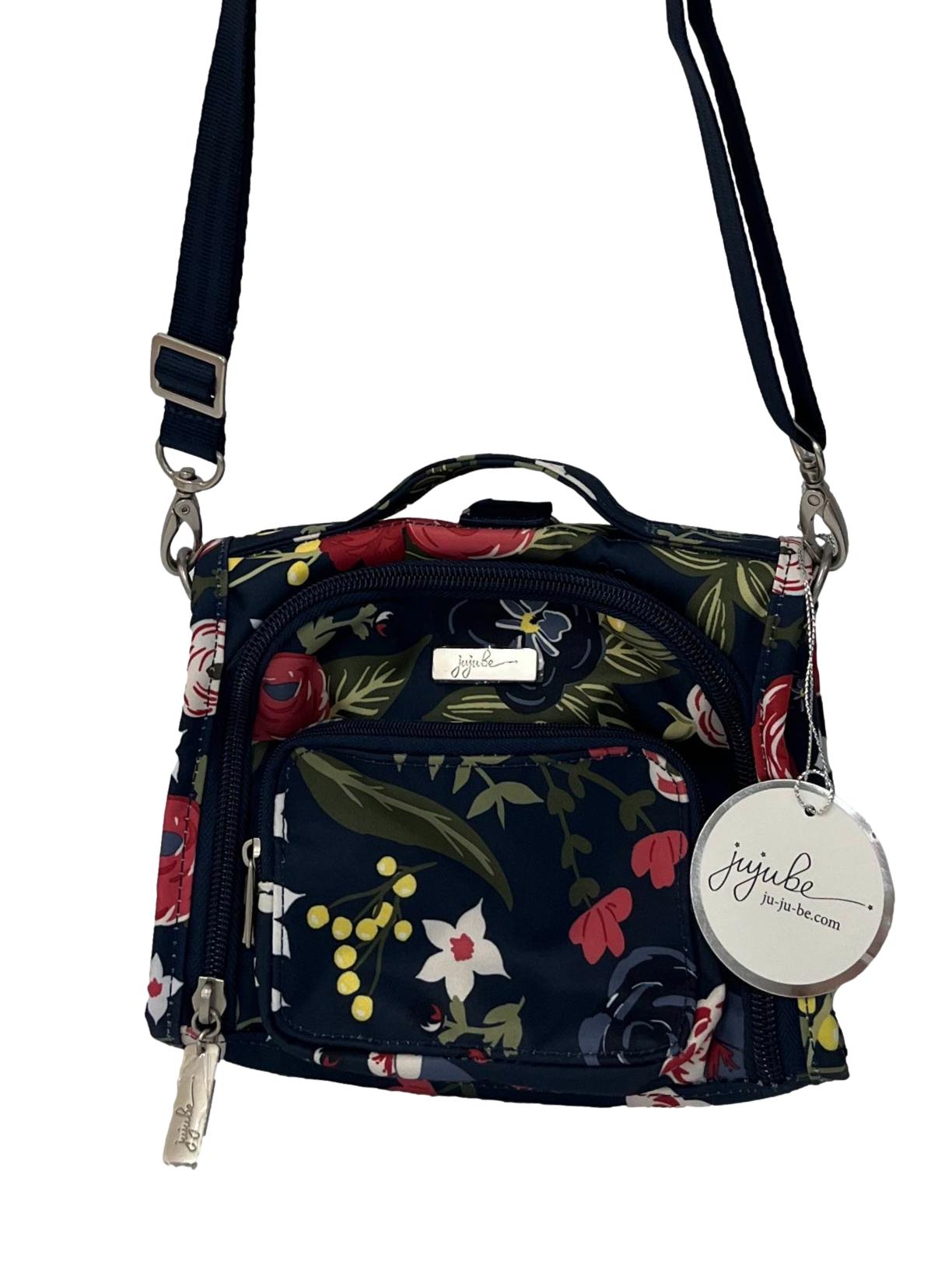 Blue Floral Mini Shoulder Bag