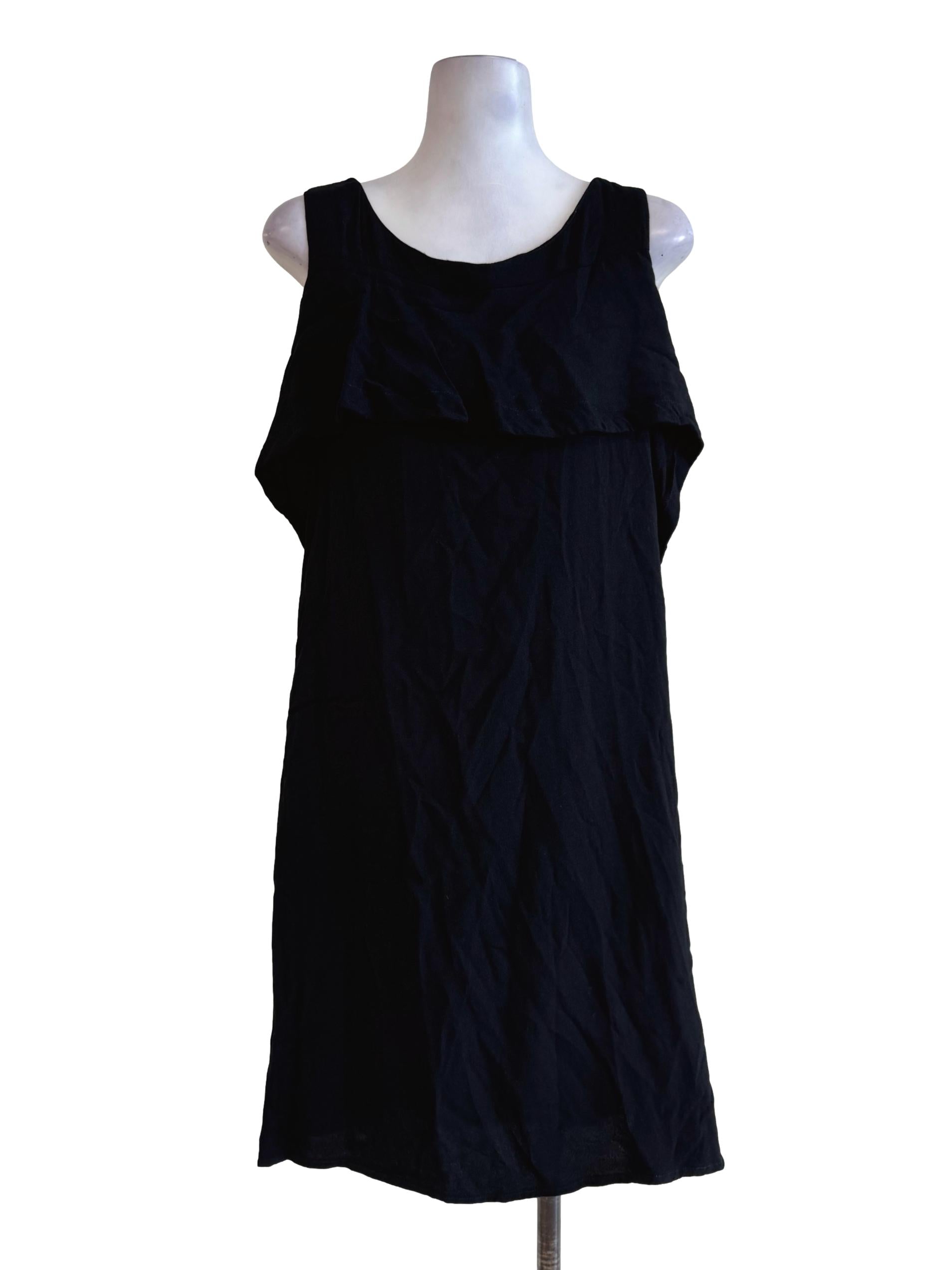 Ink Black Sleeveless Dress