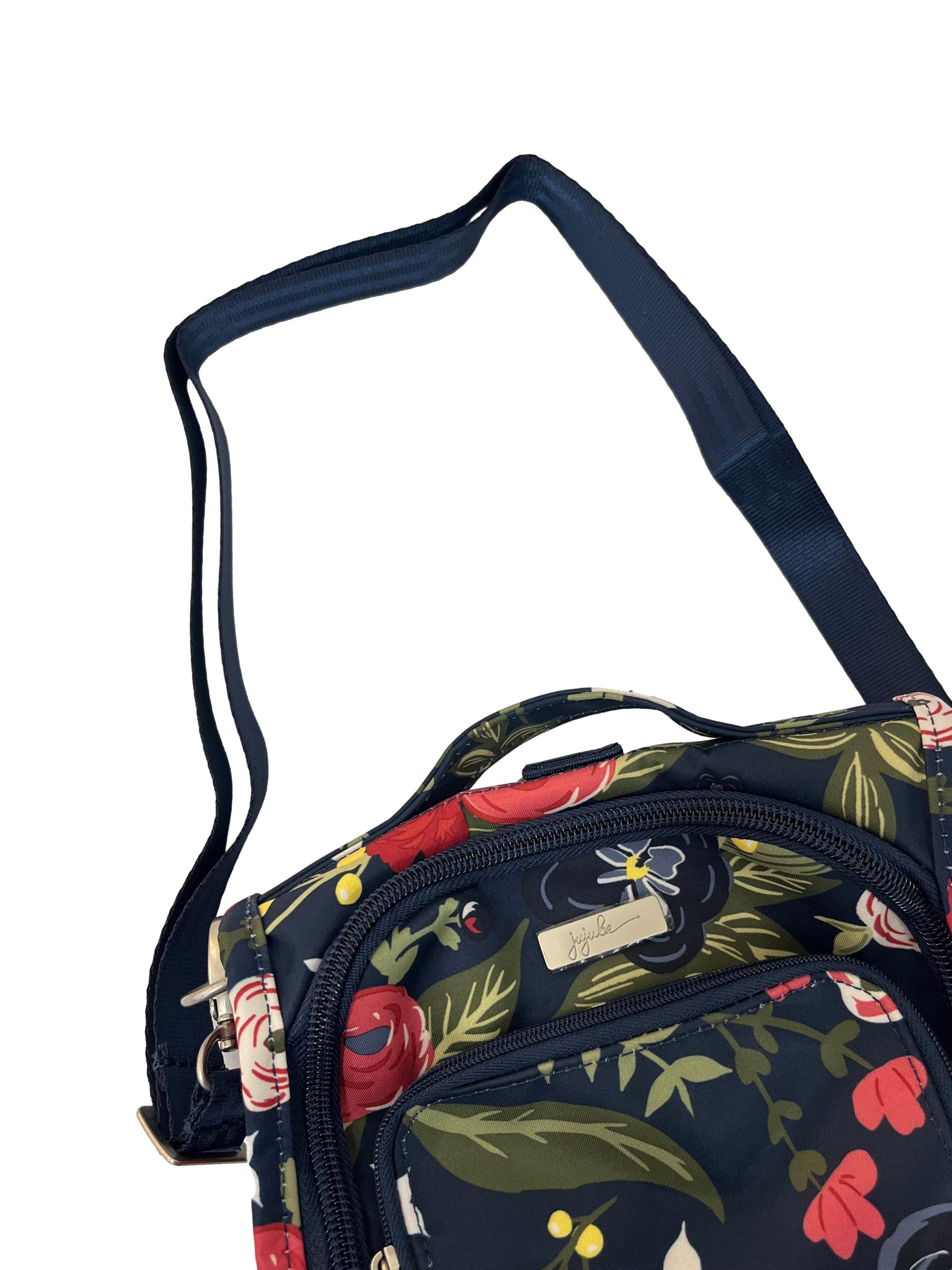 Blue Floral Mini Shoulder Bag
