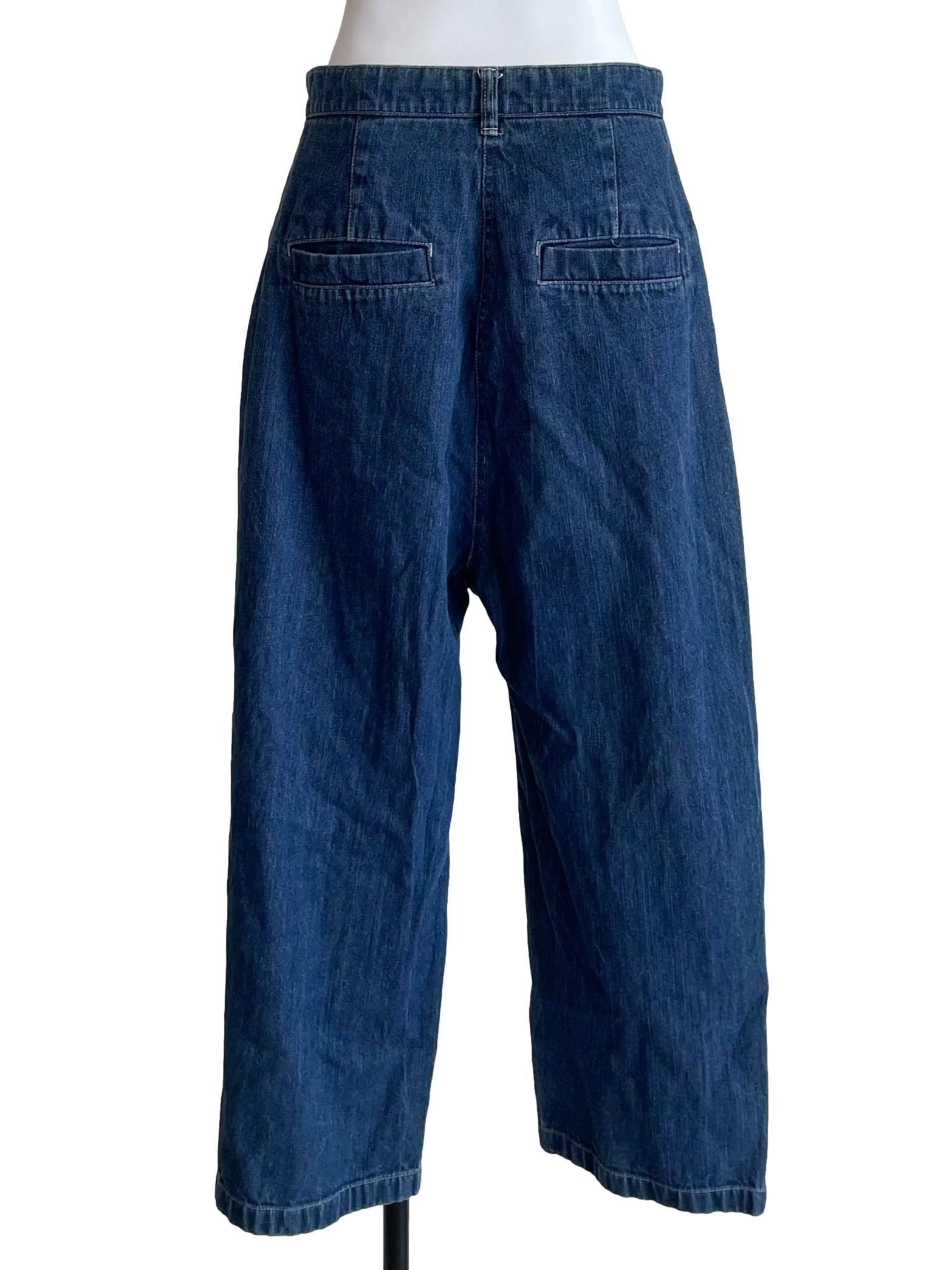 Blue Straight Baggy Jeans