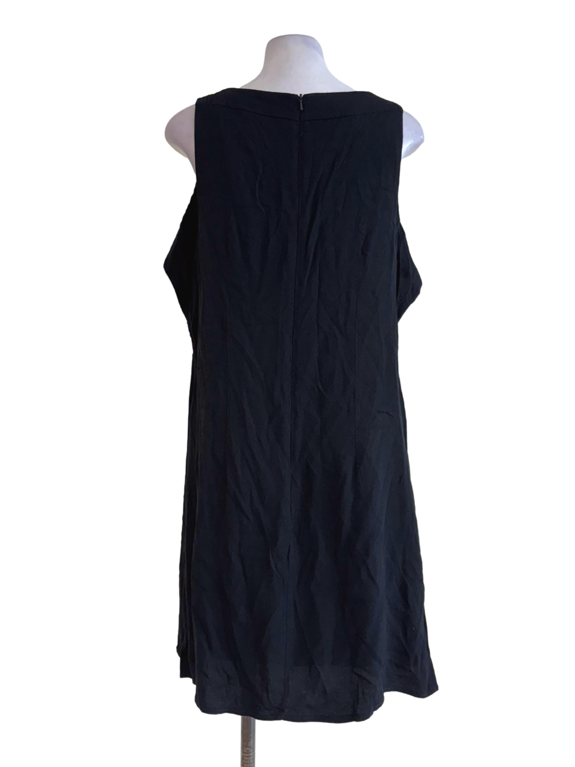 Ink Black Sleeveless Dress