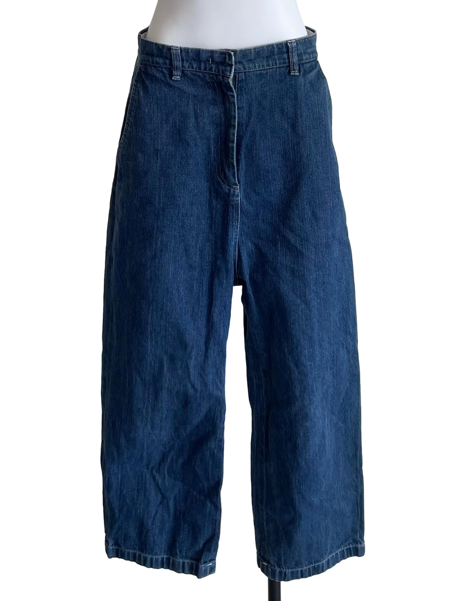Blue Straight Baggy Jeans