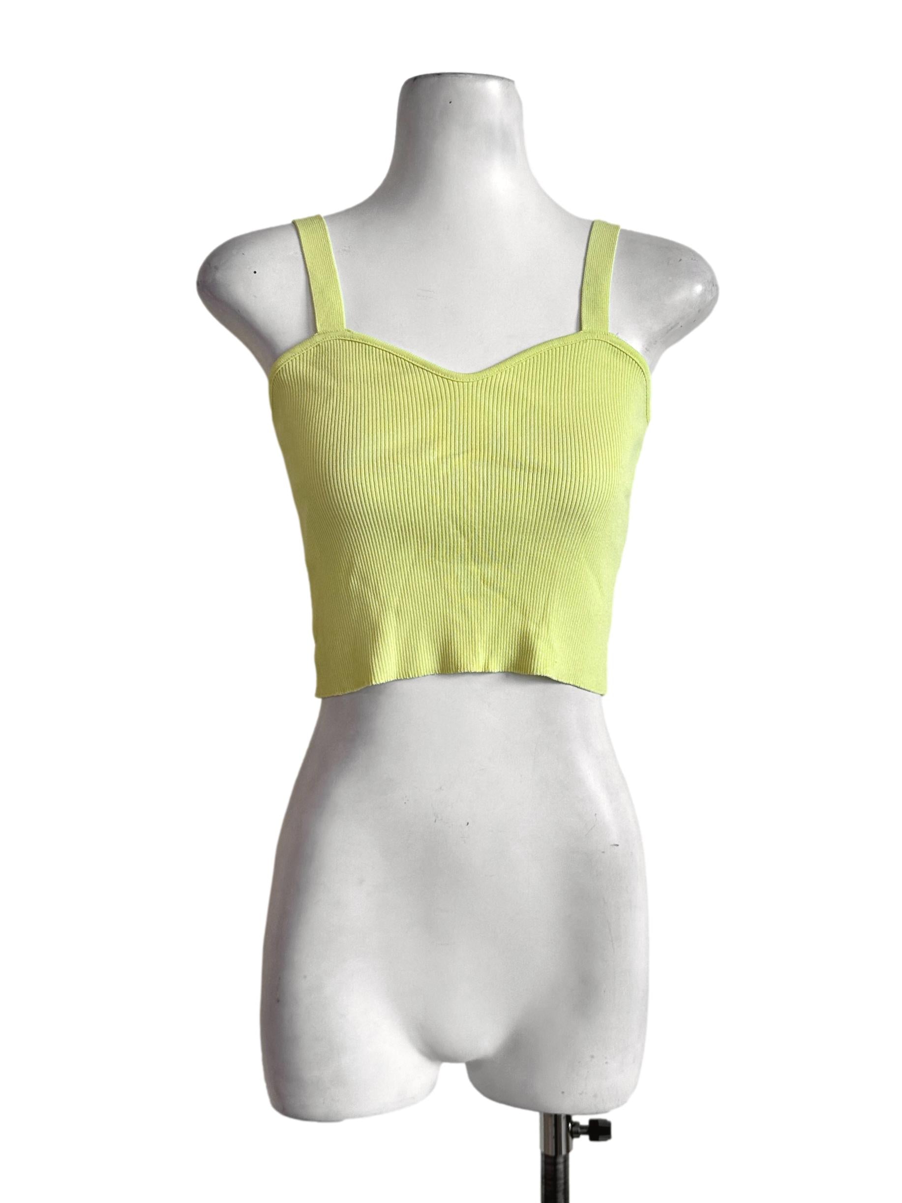 Neon Yellow Sleeveless Top