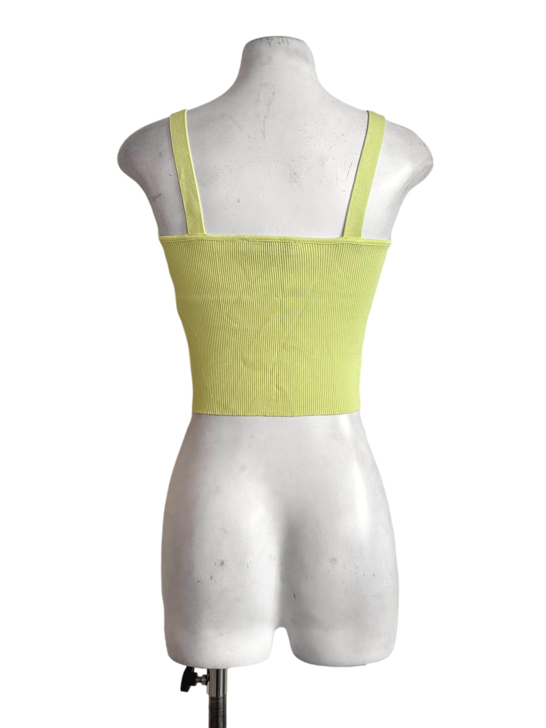 Neon Yellow Sleeveless Top