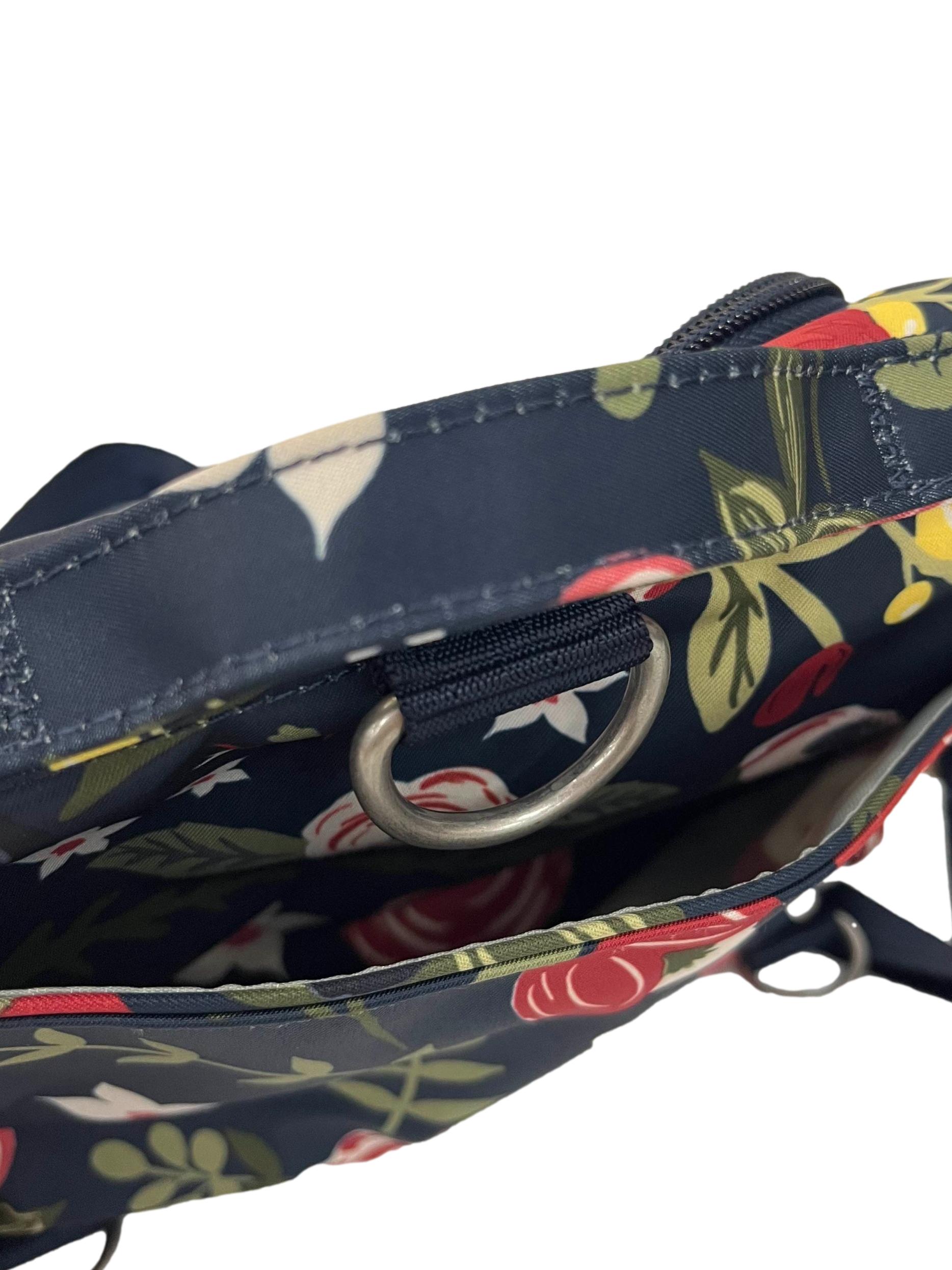 Blue Floral Mini Shoulder Bag