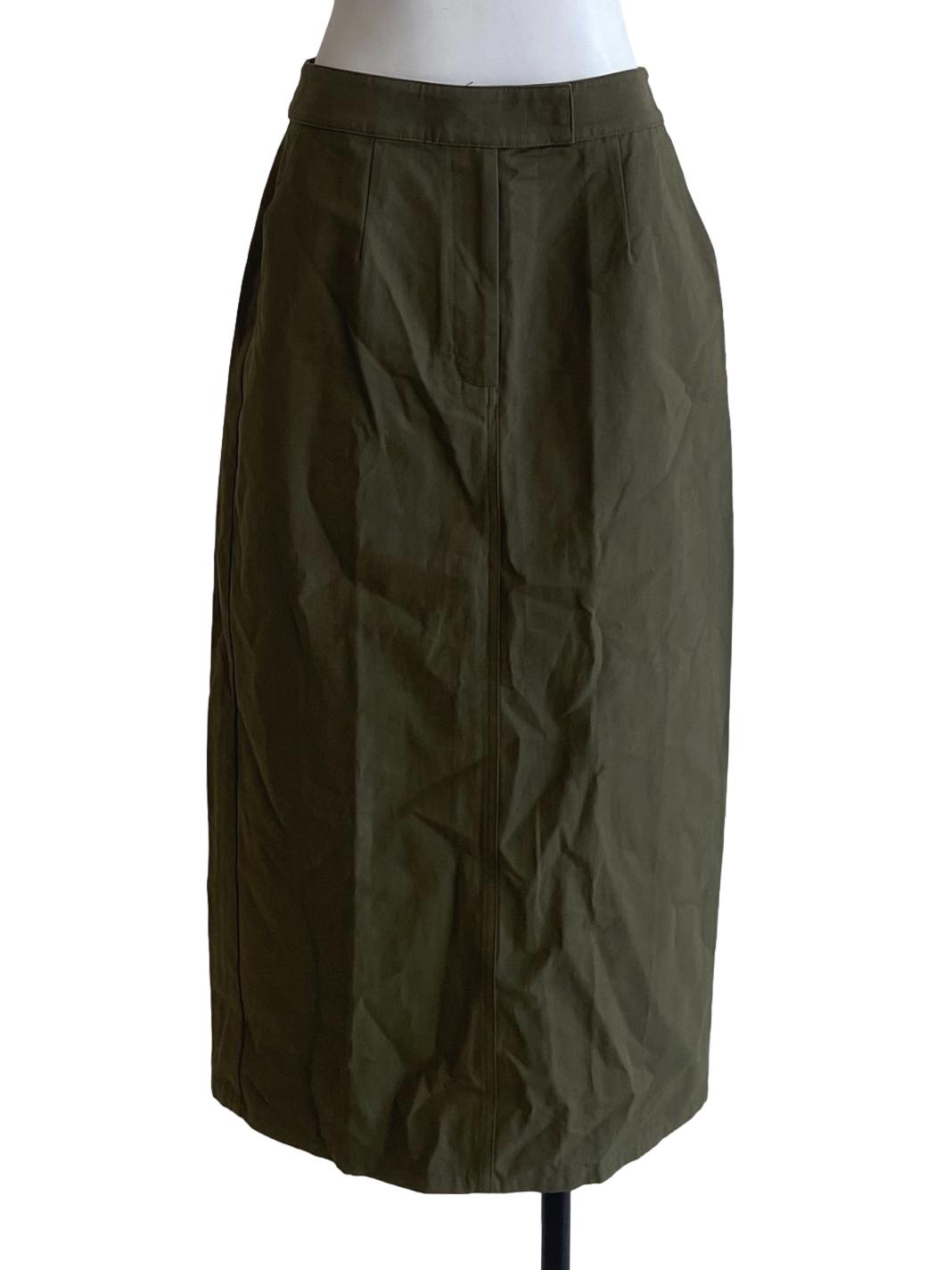 Cotton Straight-Cut Skirt OSN