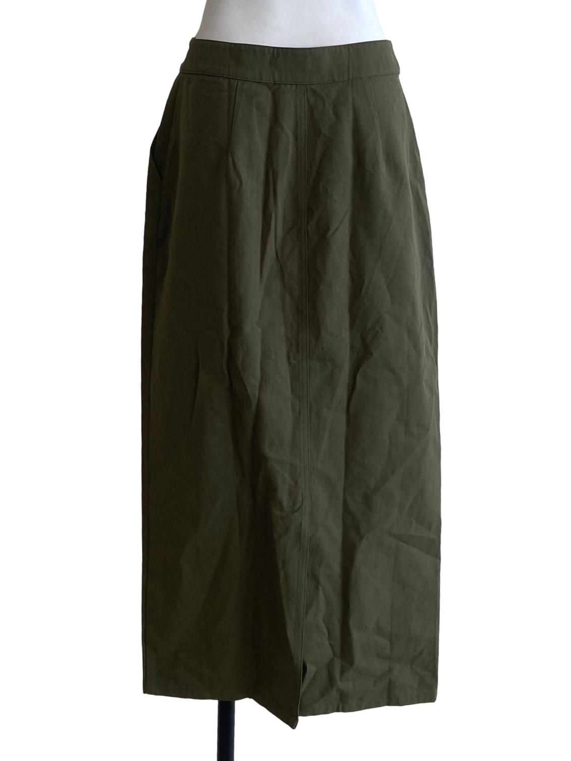 Cotton Straight-Cut Skirt OSN