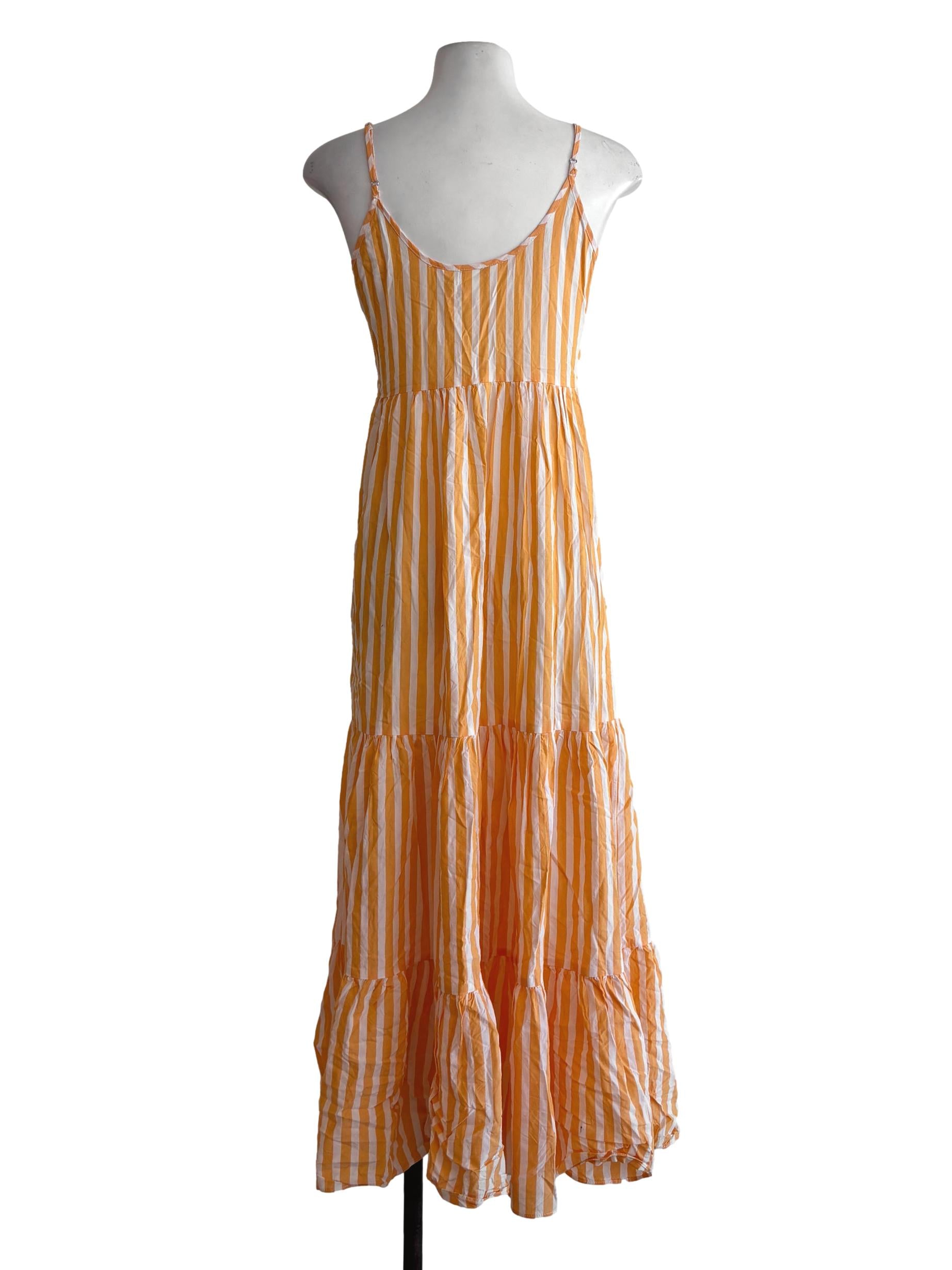 Marigold Striped Cotton Camisole Dress