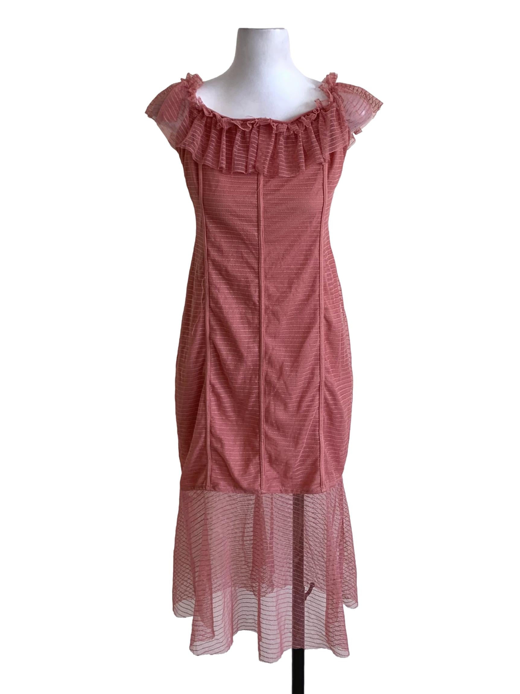 Watermelon Birdseye Sheath Dress