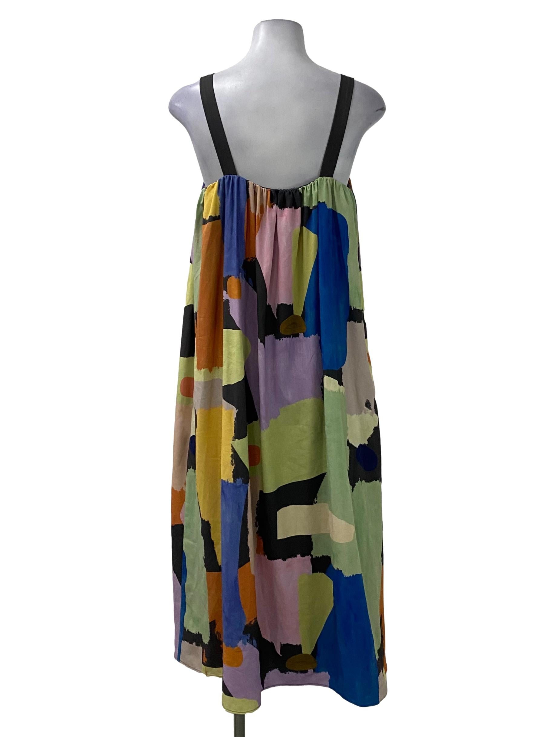 Multi-Coloured Strap Dress OSN