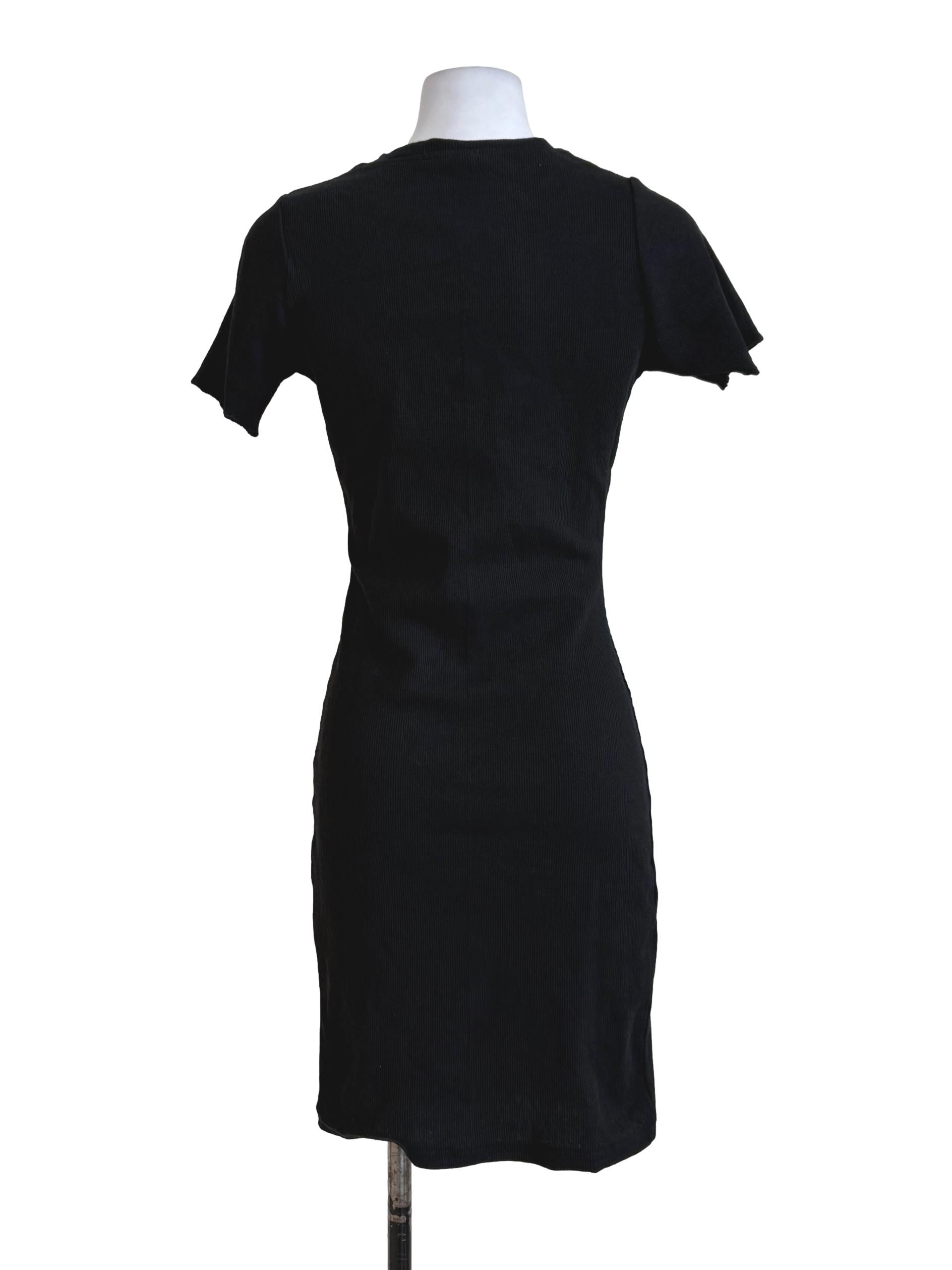 Black Knitted Bodycon Dress