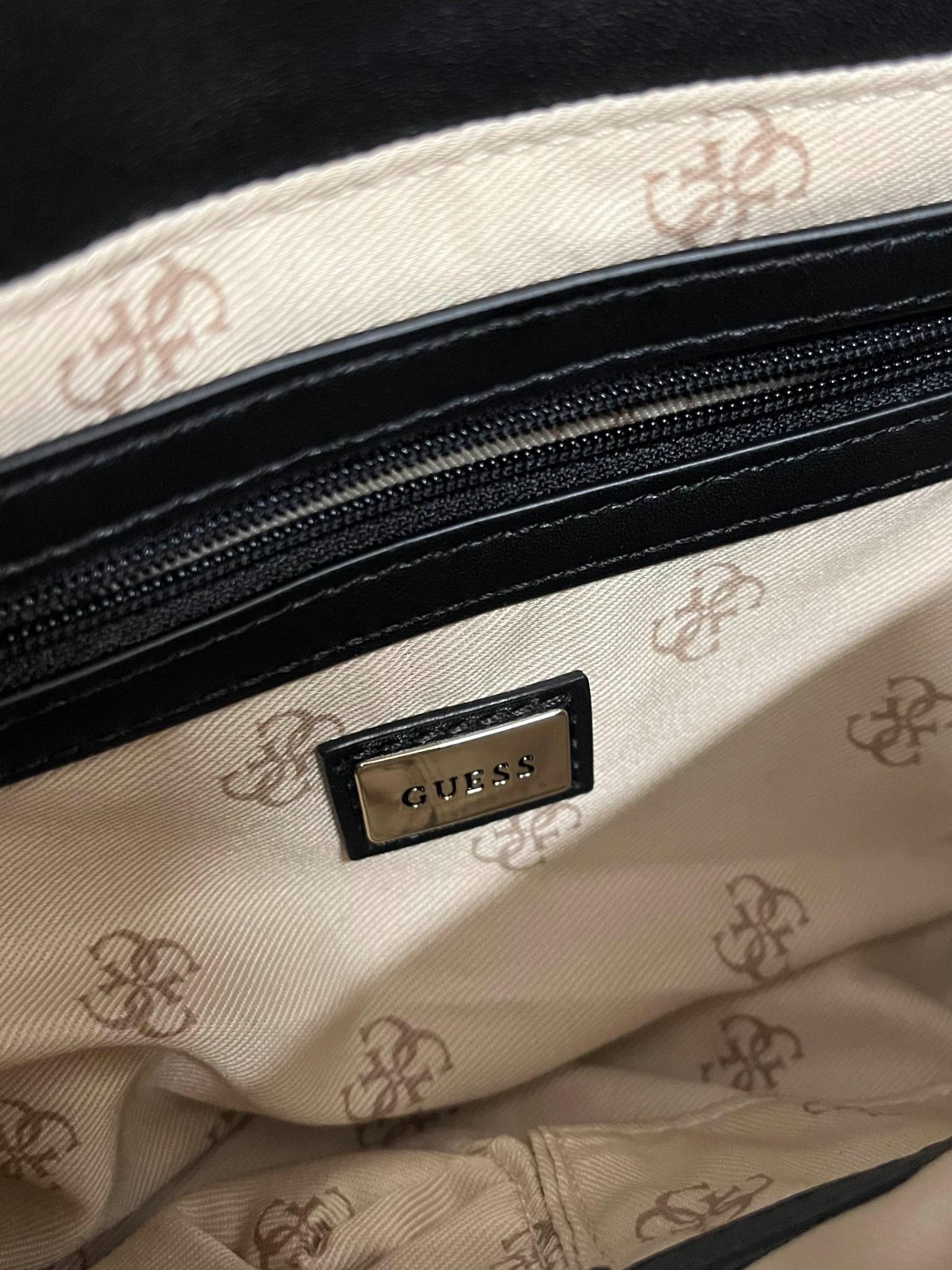 Black And White Tweed Shoulder Bag