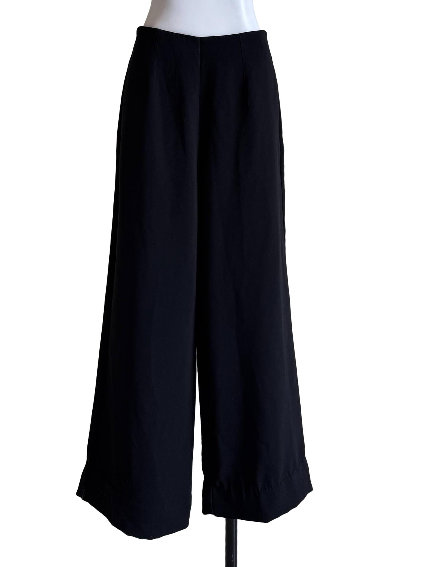 Textured Black Formal Pants