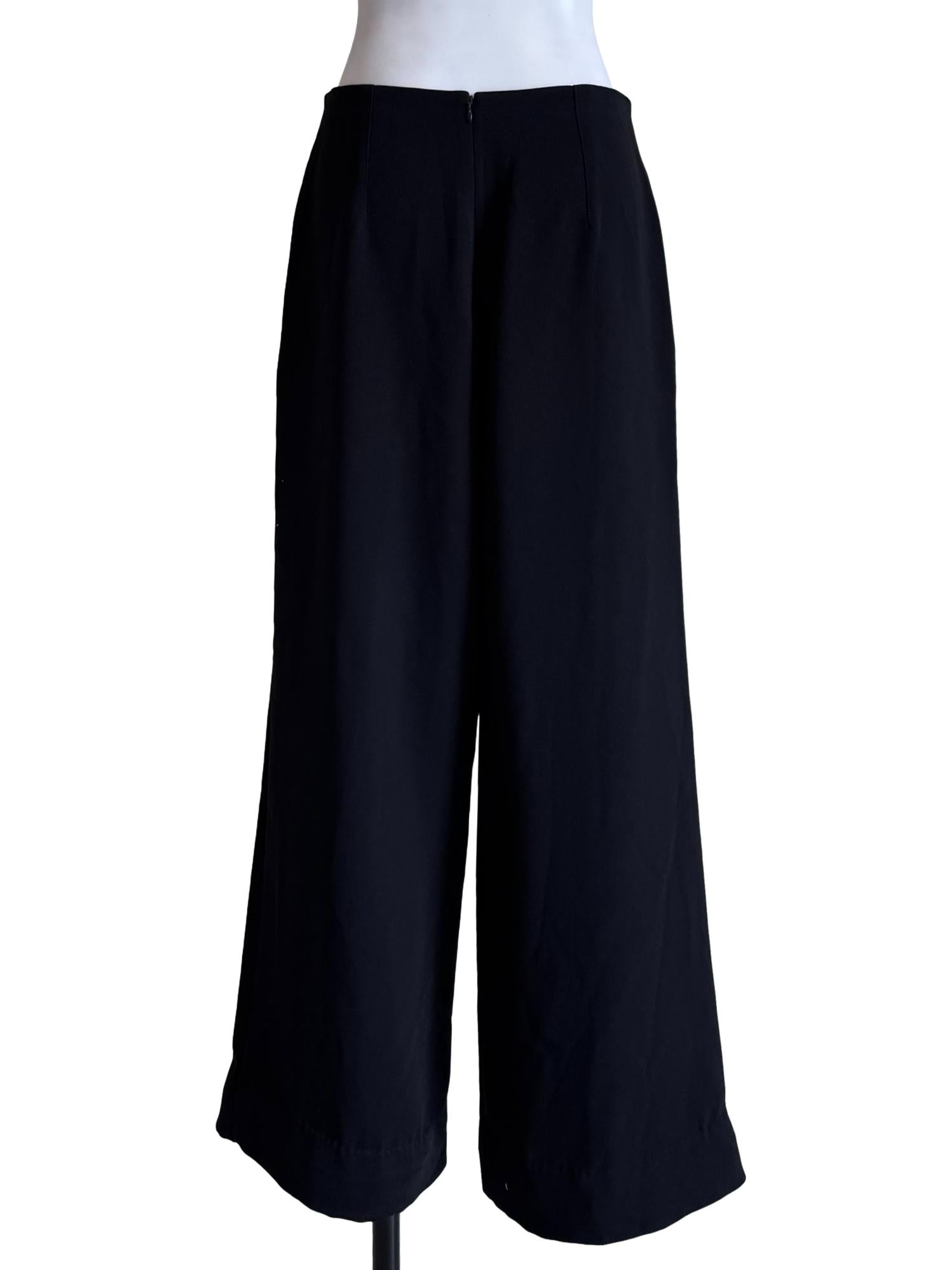 Textured Black Formal Pants