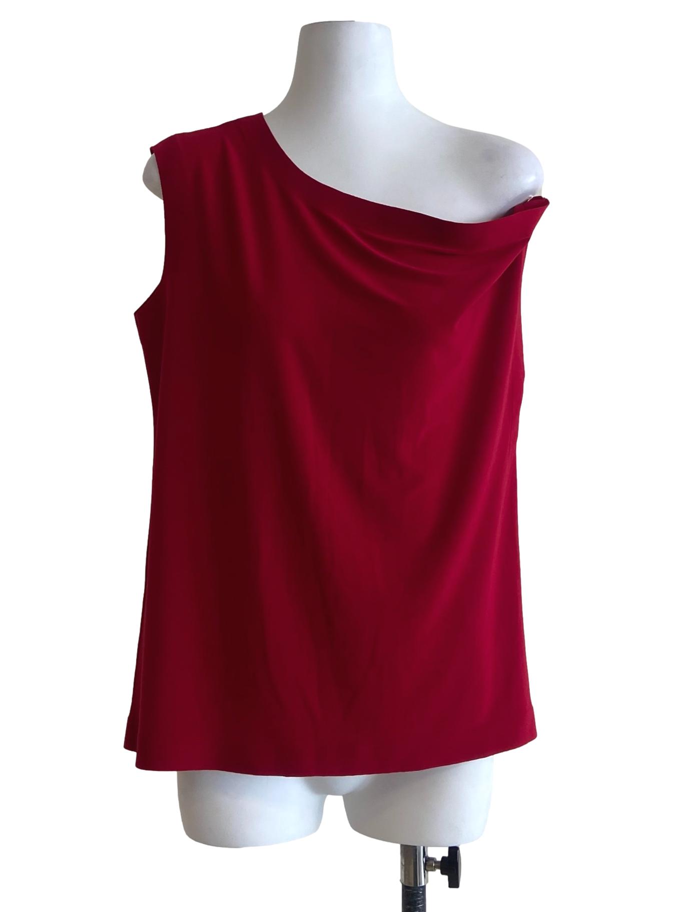 Crimson Red Off Shoulder Top