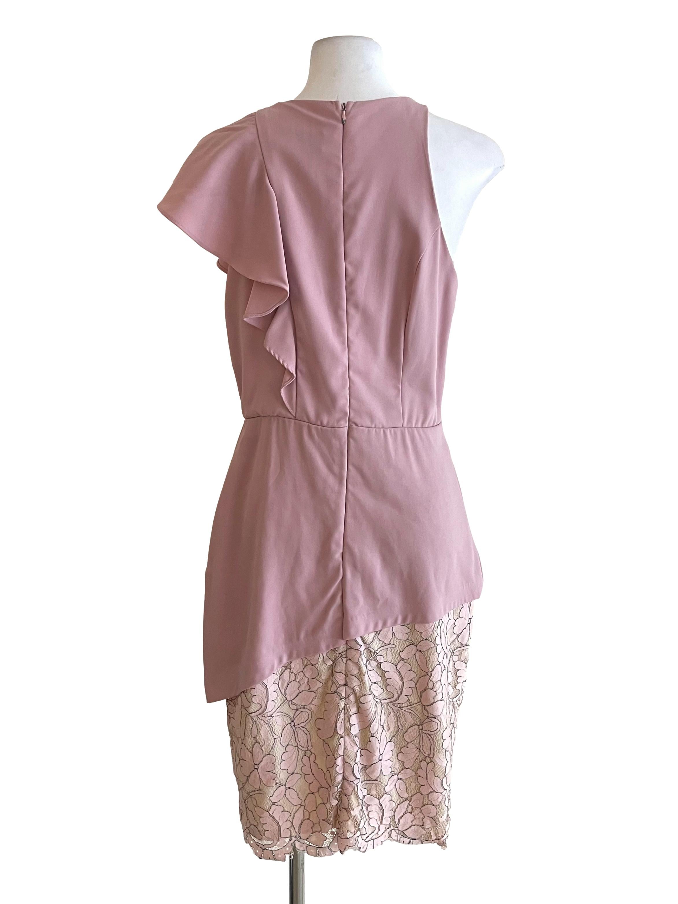 Flamingo Lace Hem Dress