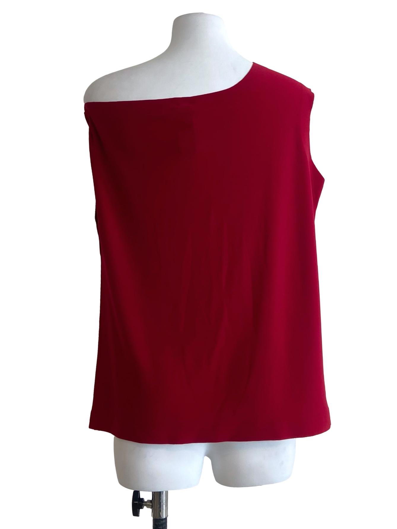 Crimson Red Off Shoulder Top