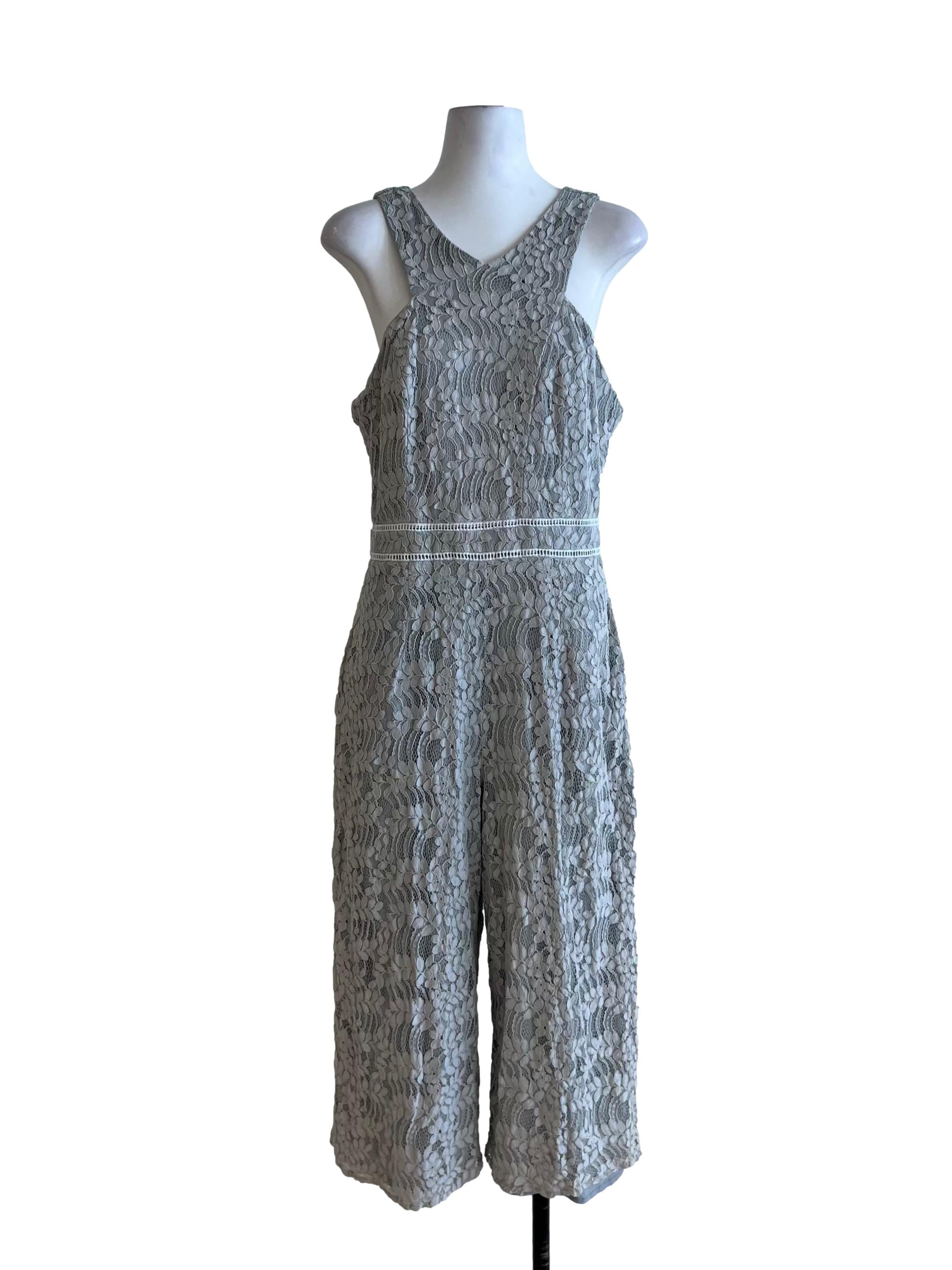 Sky Blue Lace Jumpsuit