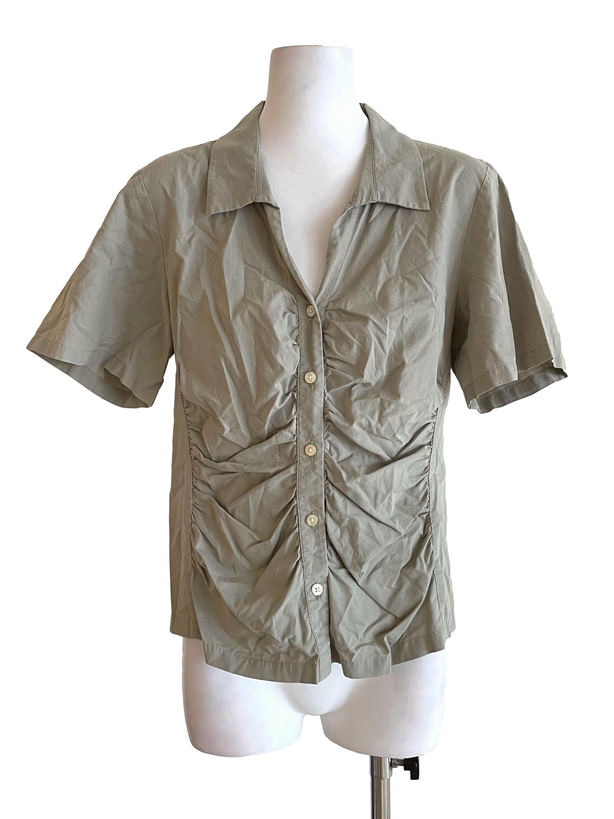 Hazel Scrunch Johnny Shirt