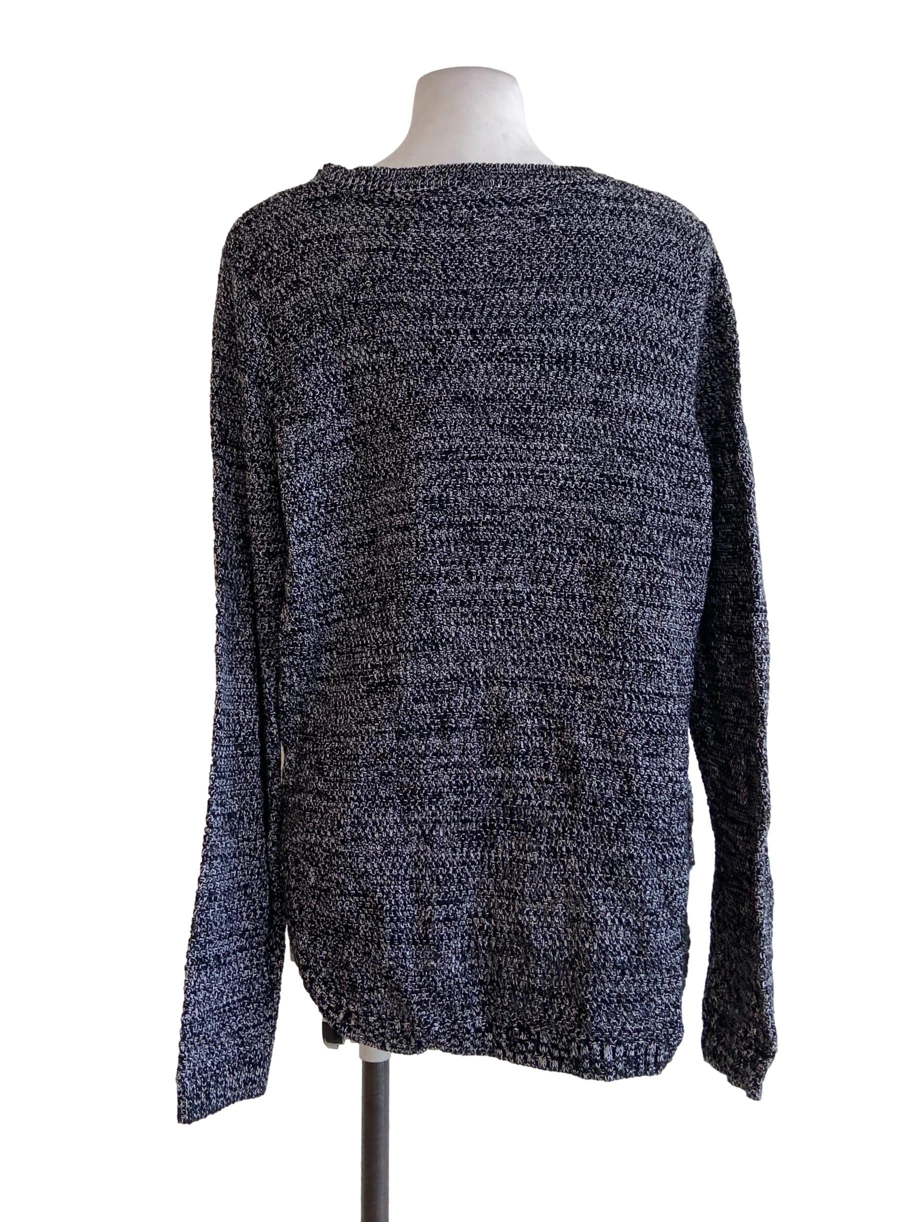 Black & White Tweed Tunic Blouse