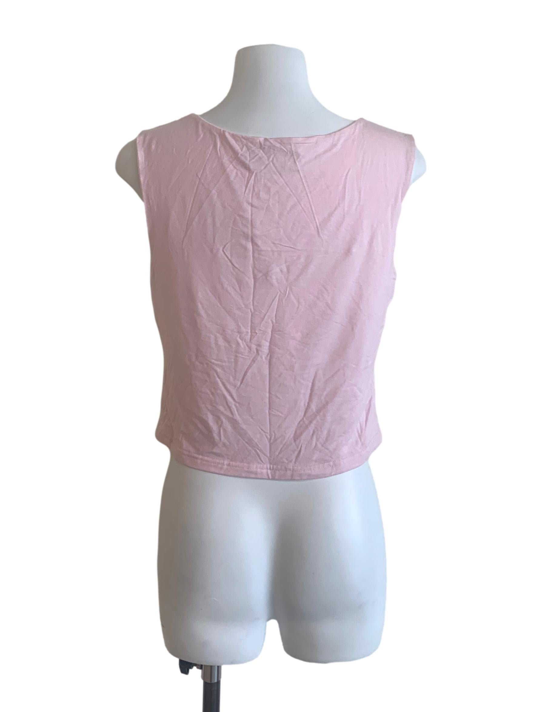 Blush Pink Square Neck Top