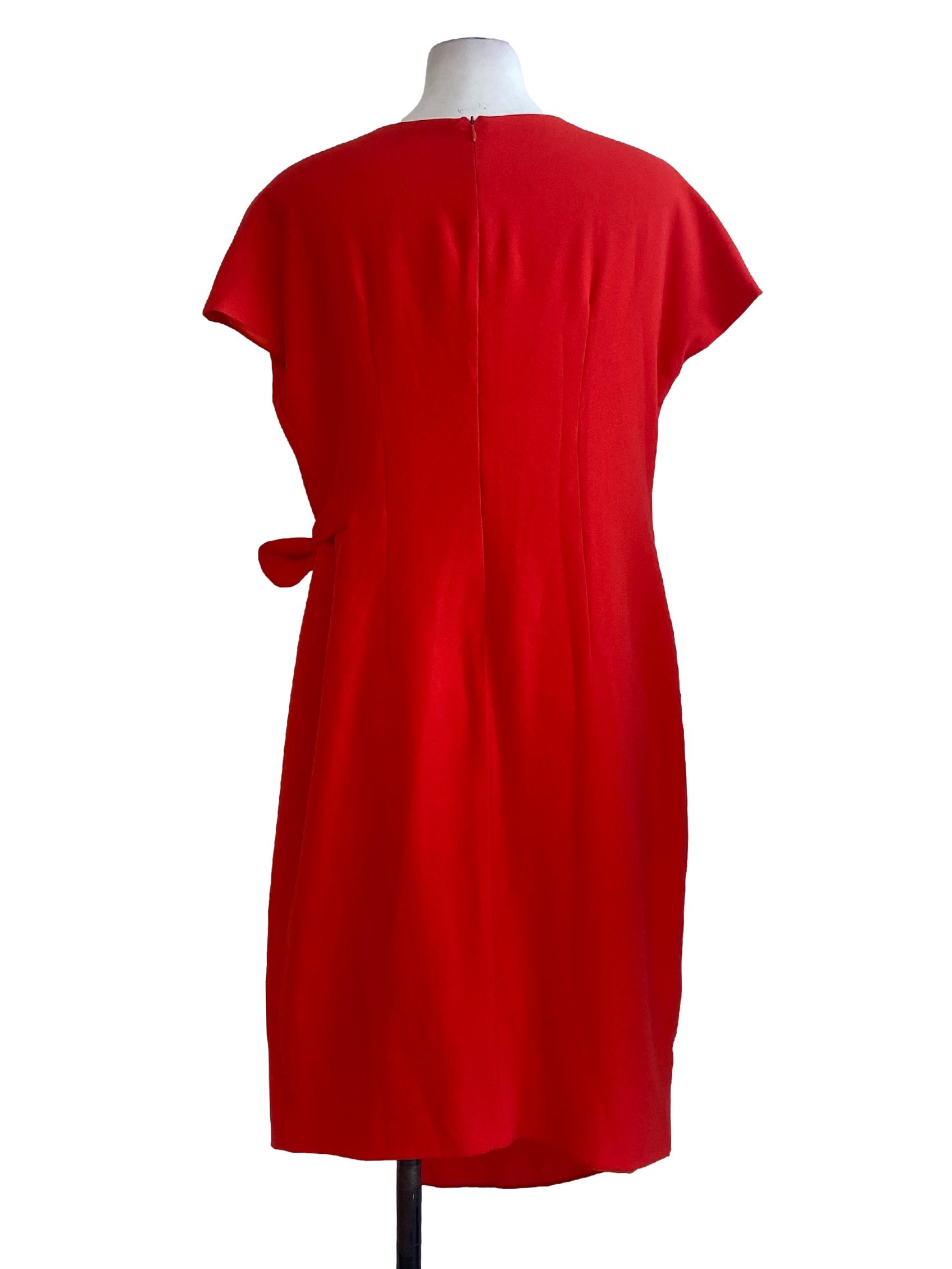Strawberry Pink Wrap Shift Dress