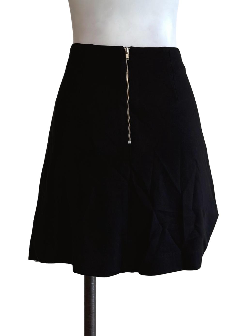 White Floral Pleated Mini Skirt