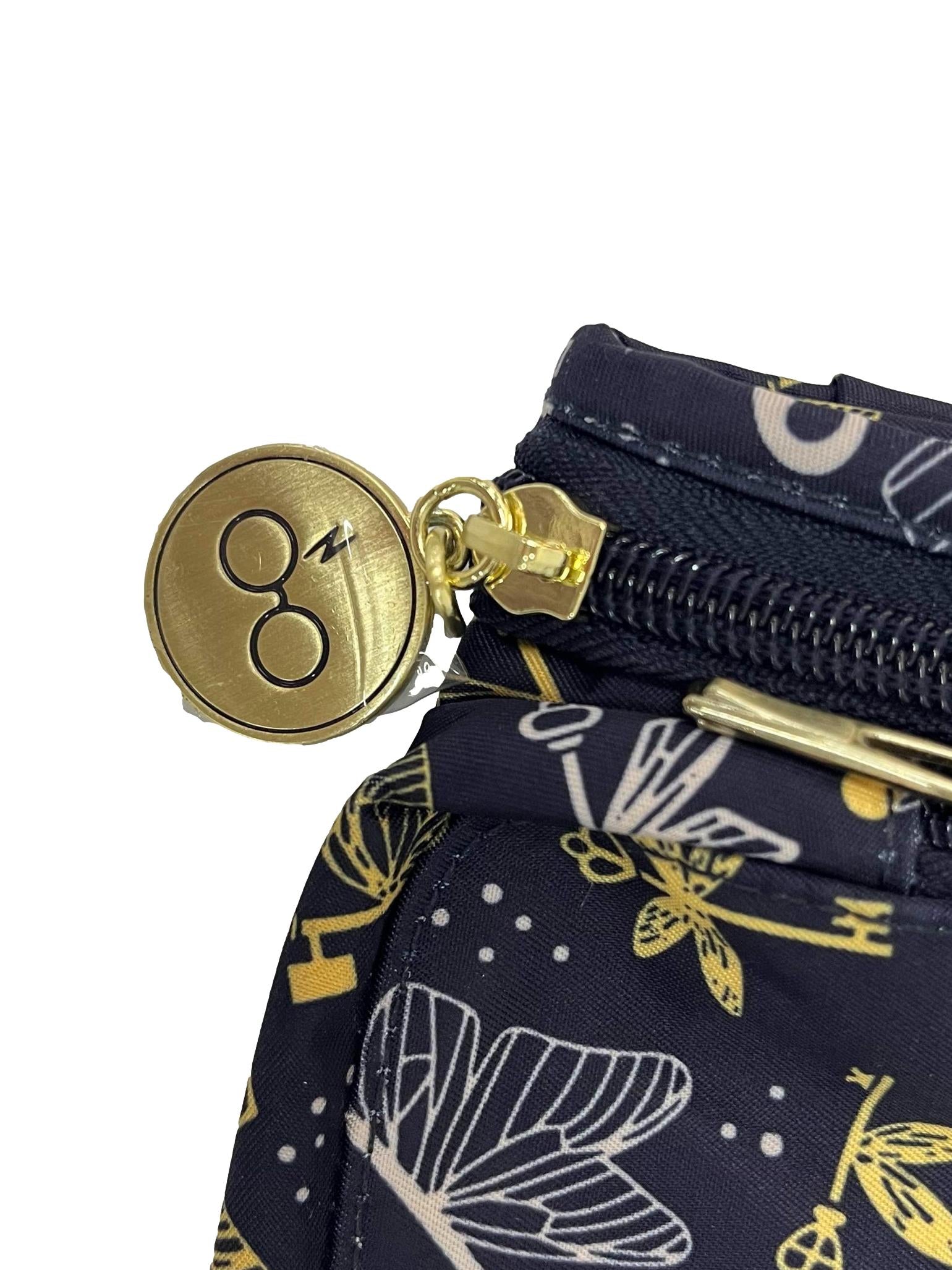 Blue Printed Mini Crossbody Bag